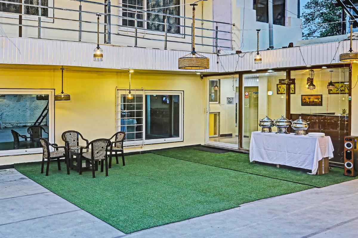 outdoor BBQ area