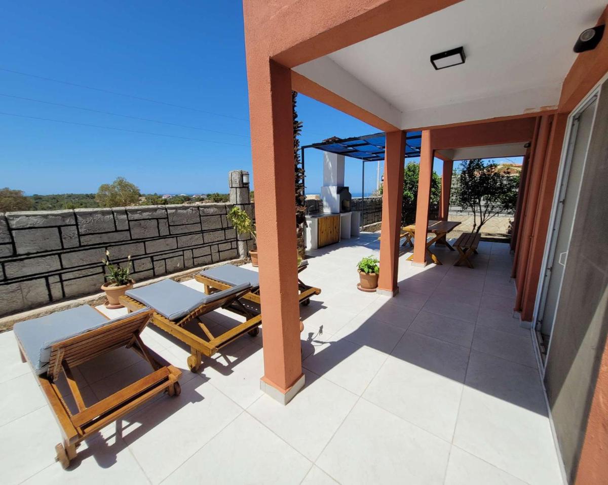 outdoor BBQ area