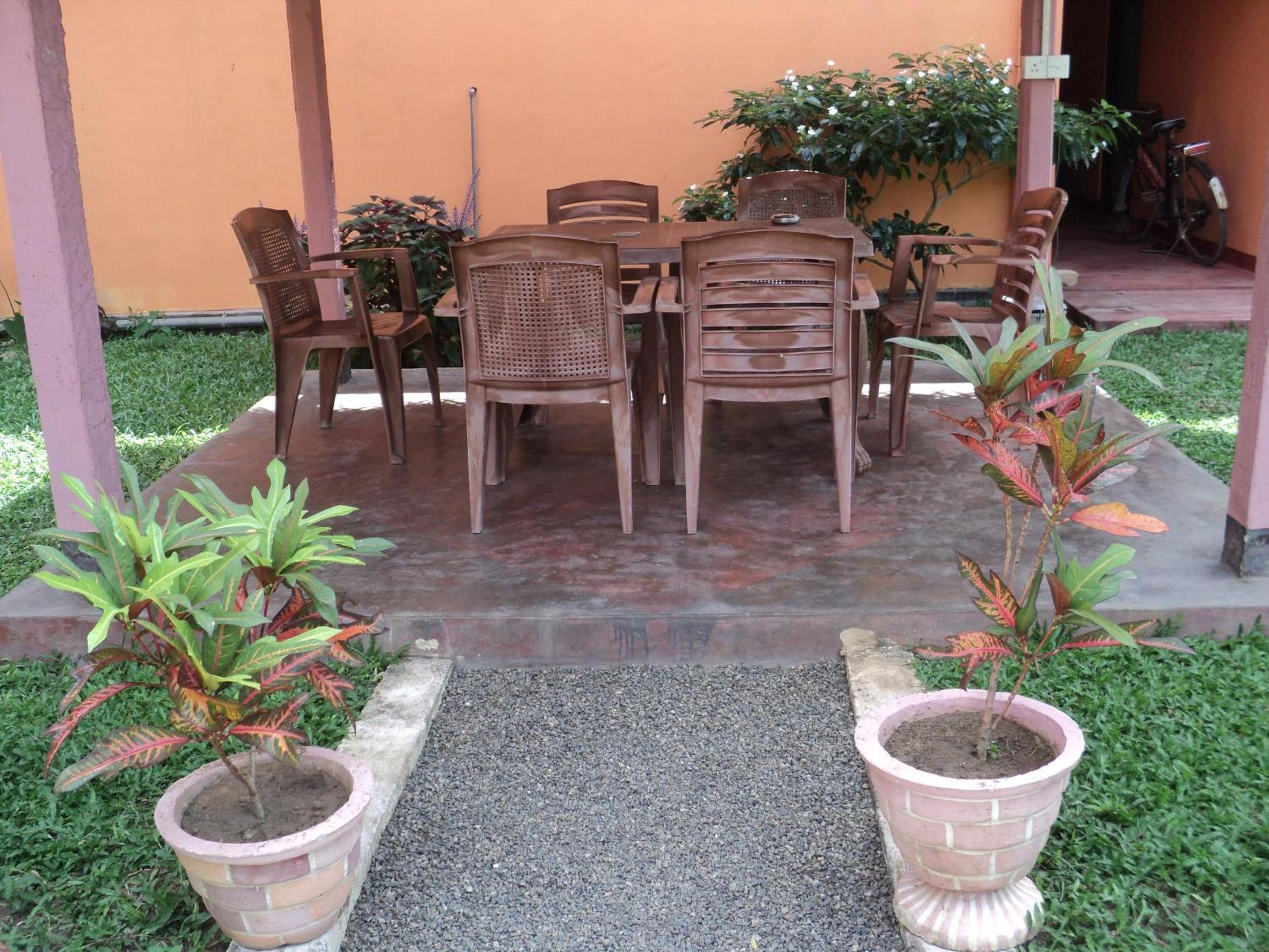 outdoor BBQ area