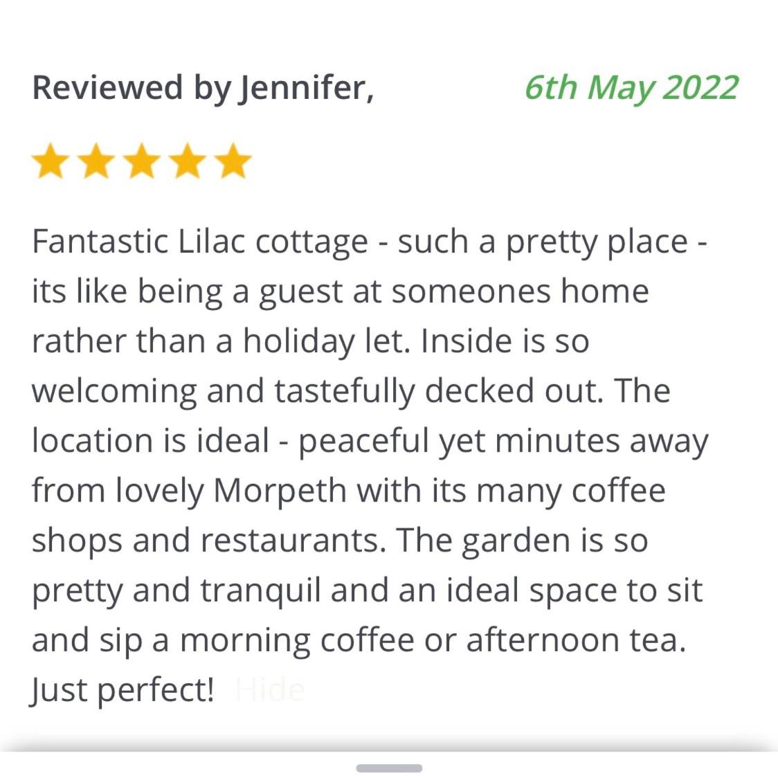 Lilac Cottage Morpeth Northumberland