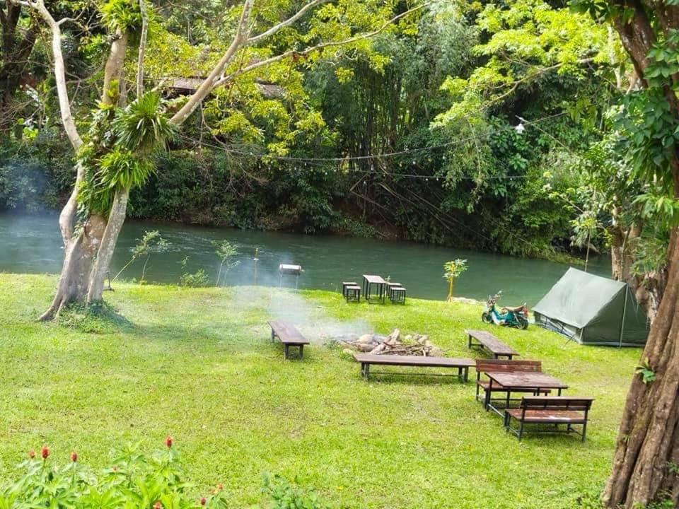 outdoor BBQ area