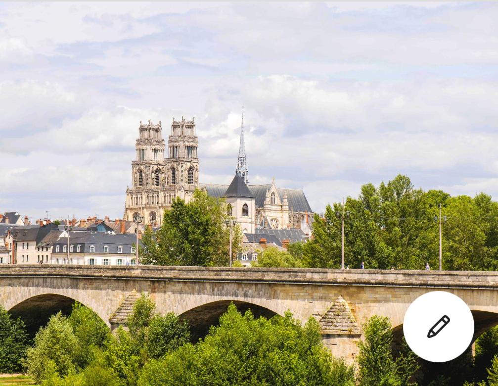 Cosy Loire, T2 neuf, front de Loire ,vue cathédrale,5min à pied centre ville et parking privé