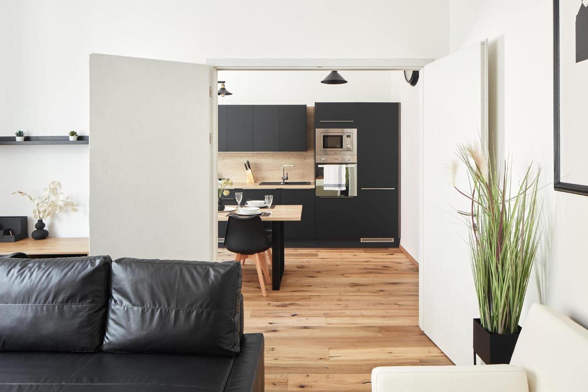 Prague Days - One-bedroom Apartment with Workspace by Vltava River in Smíchov