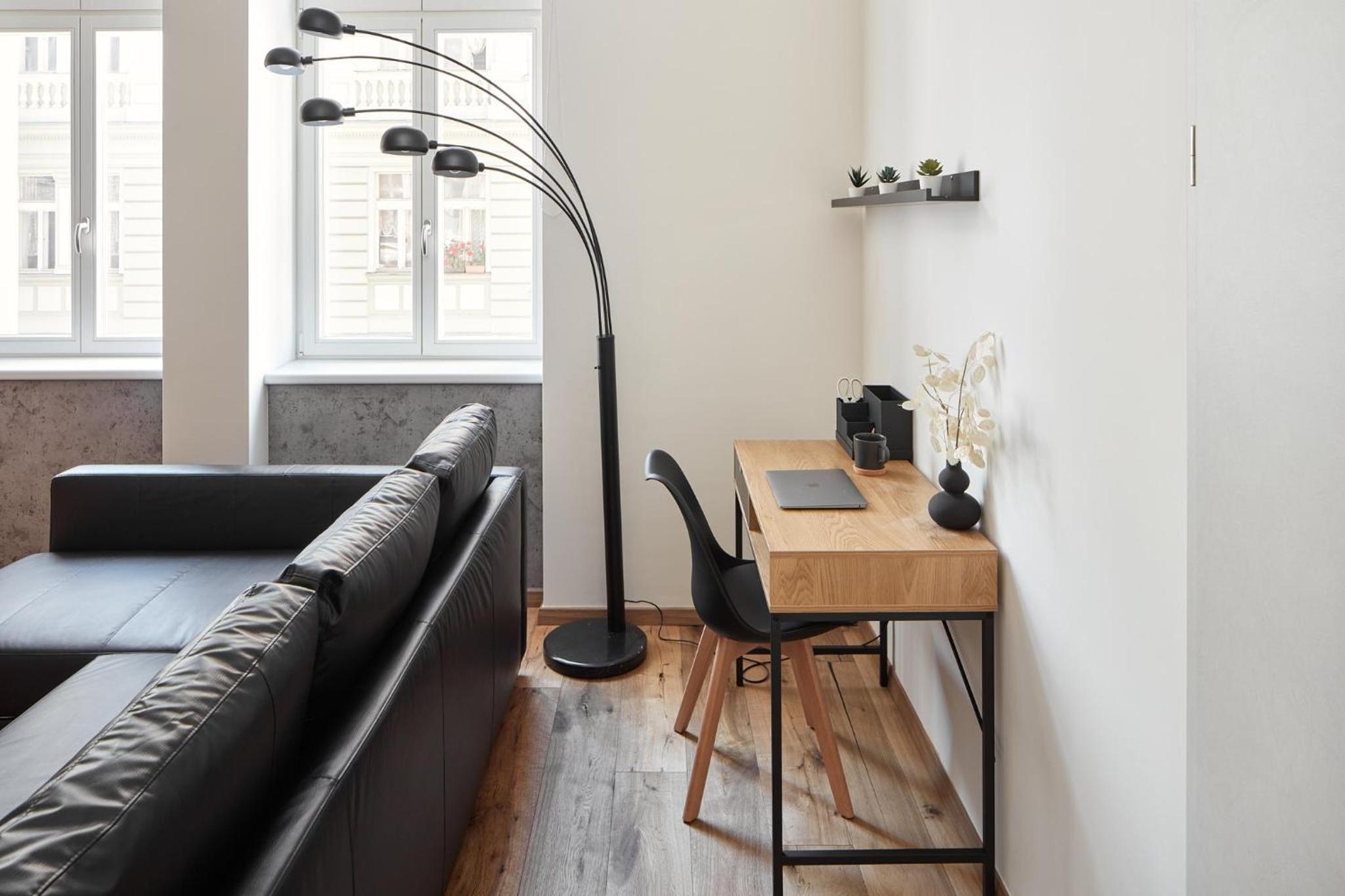 Prague Days - One-bedroom Apartment with Workspace by Vltava River in Smíchov