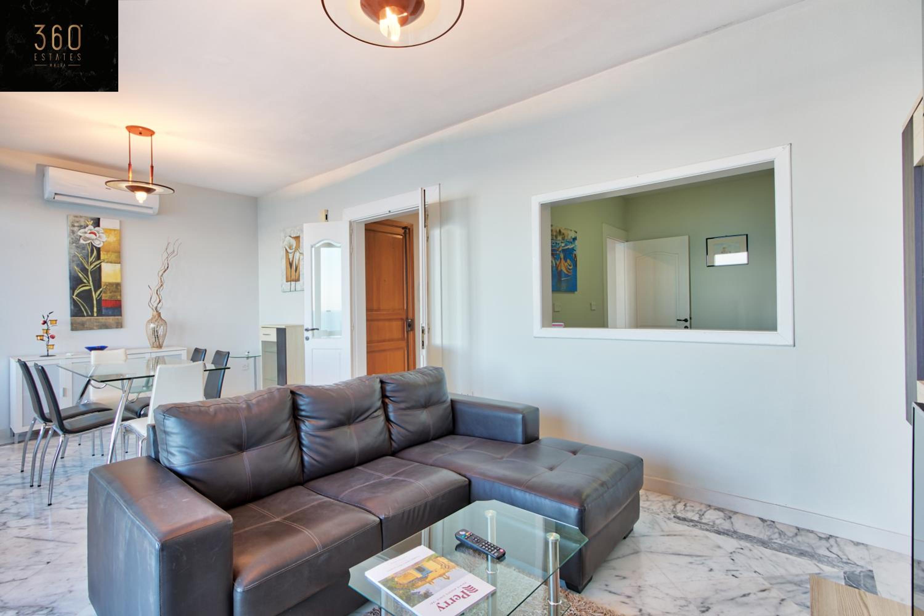 Seafront 3BR APT in Tower RD Sliema opposite Beach by 360 Estates view 5