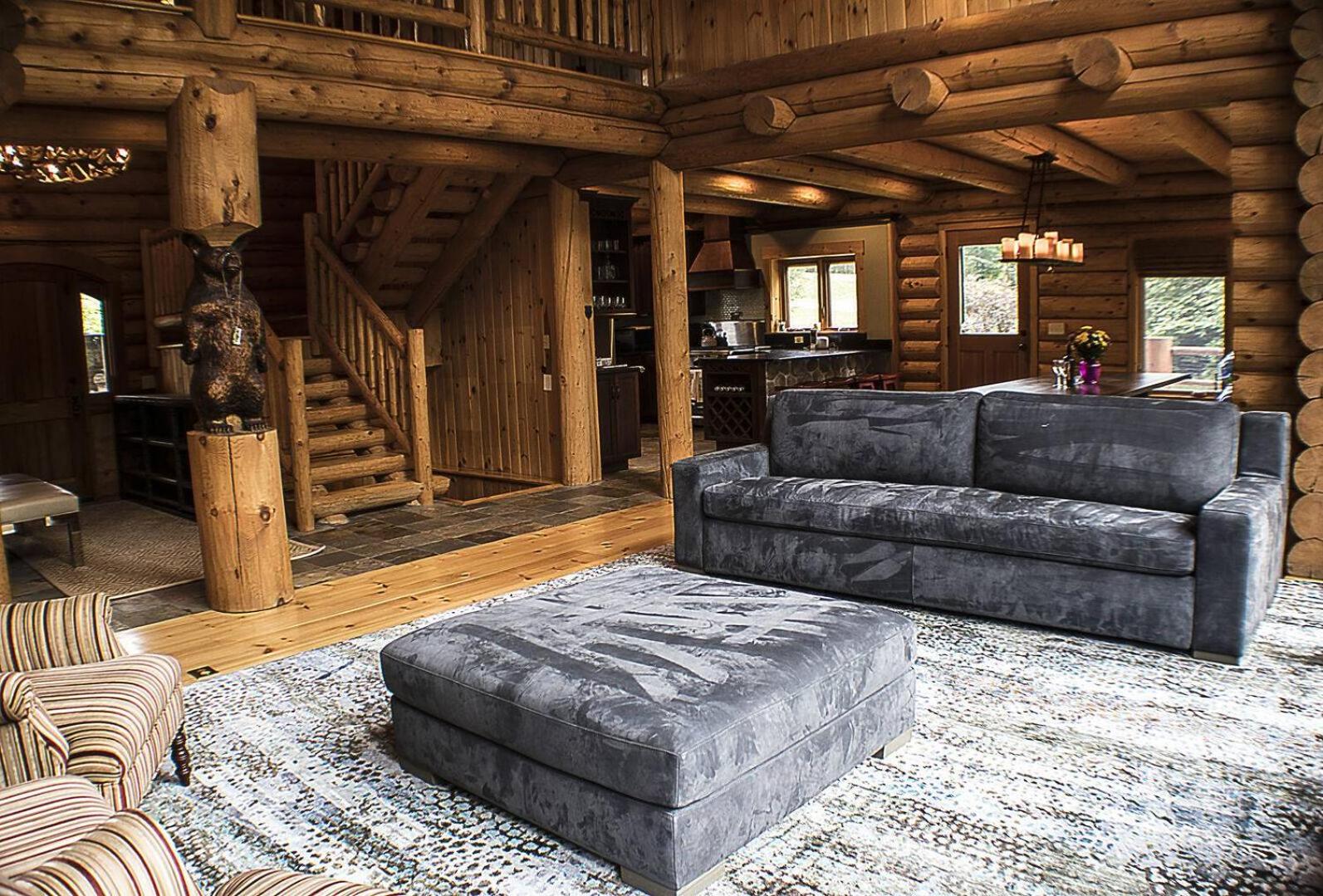 Enjoy this stunning Log home with open floor plan and tons of natural lighting Ridgetop view 3