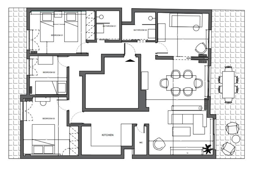 Deluxe 4 Bedrooms Apartment in Athens Center