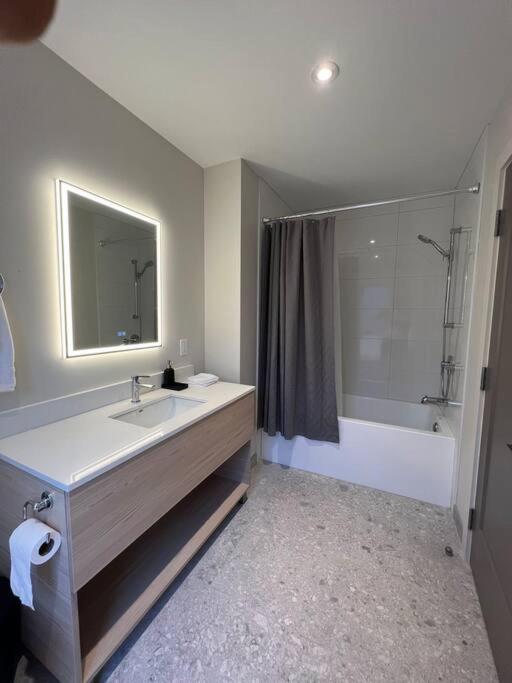 Studio with king bed, sofa bed and terrace Mont-Tremblant