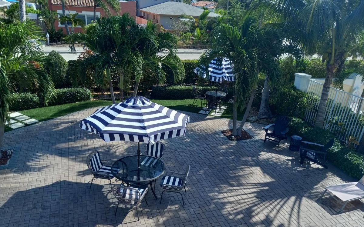 outdoor BBQ area