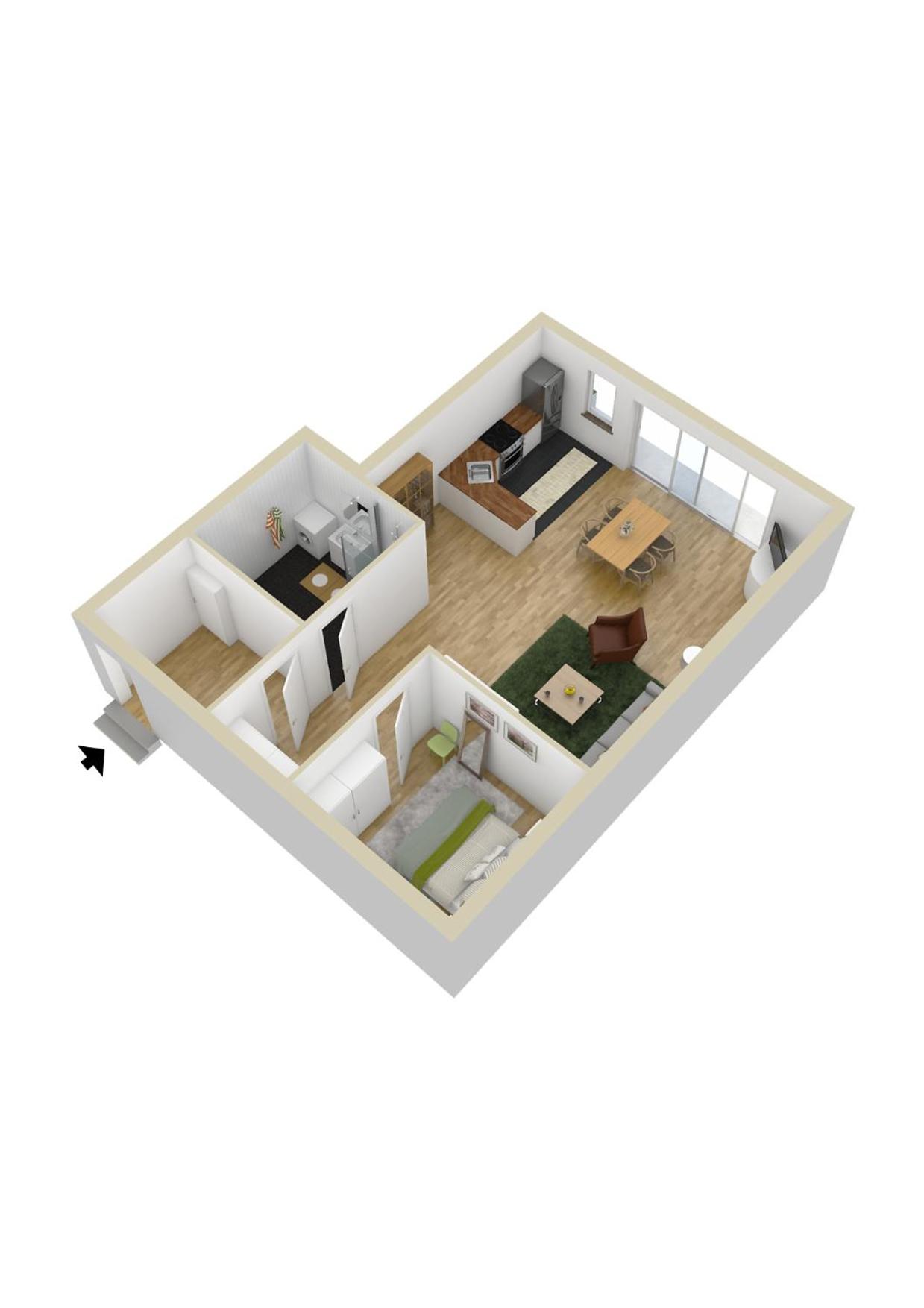 Ferienwohnung Bergblick Dachgeschoss