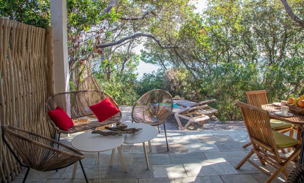 outdoor BBQ area
