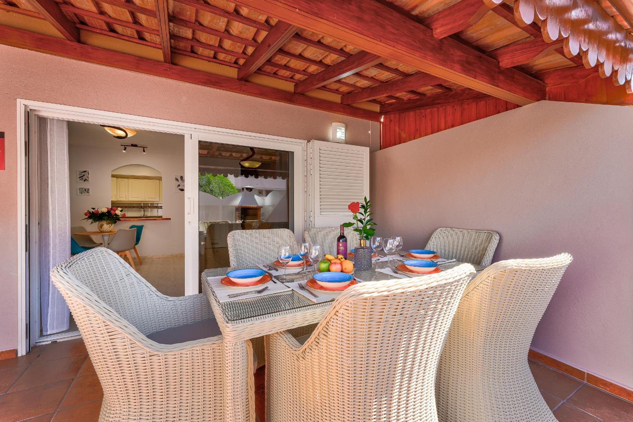 Apartment with private patio view 3