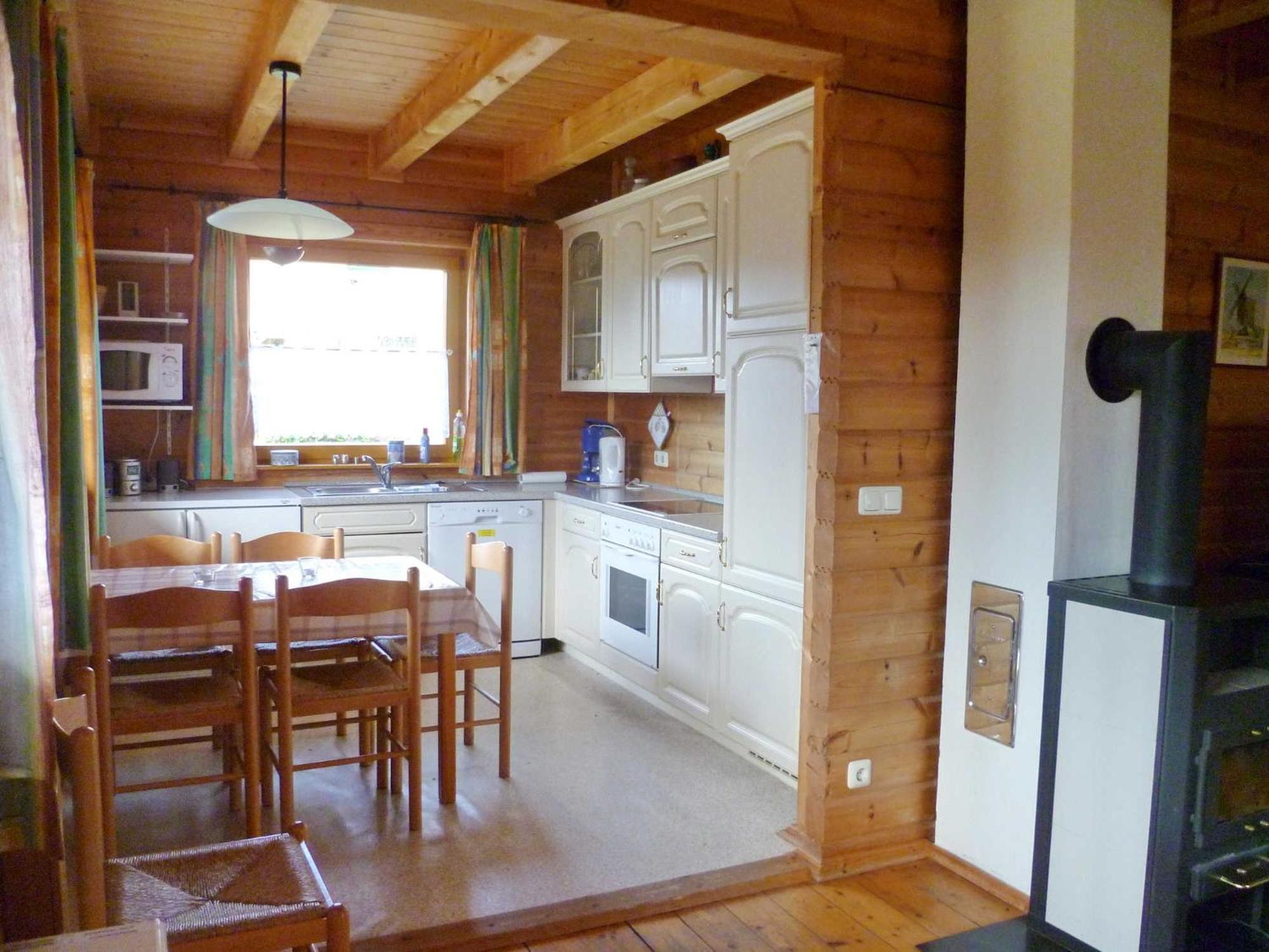 Holzblockhaus mit Kamin am Kite , Surf und Badestrand