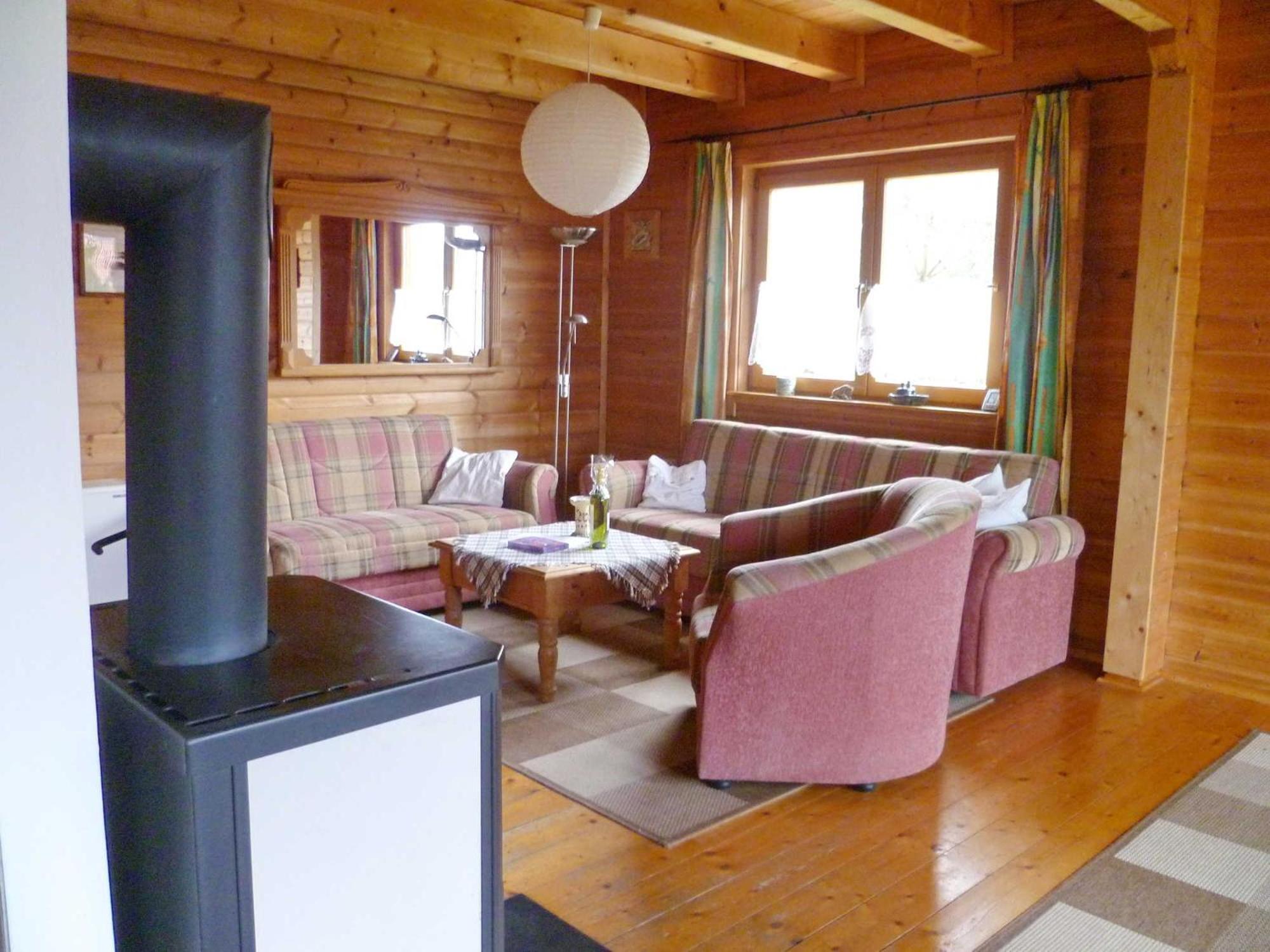 Holzblockhaus mit Kamin am Kite , Surf und Badestrand