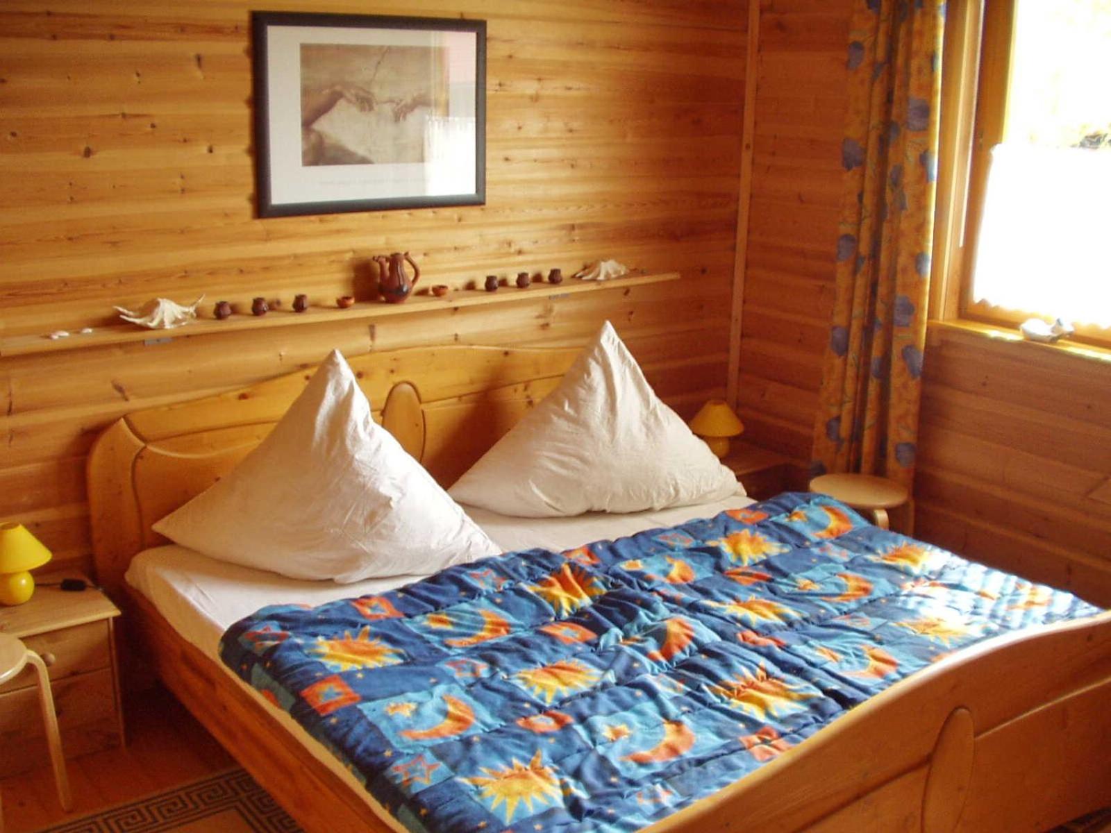 Holzblockhaus mit Kamin am Kite , Surf und Badestrand
