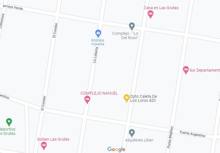 Dpto 4 personas en Las Grutas
