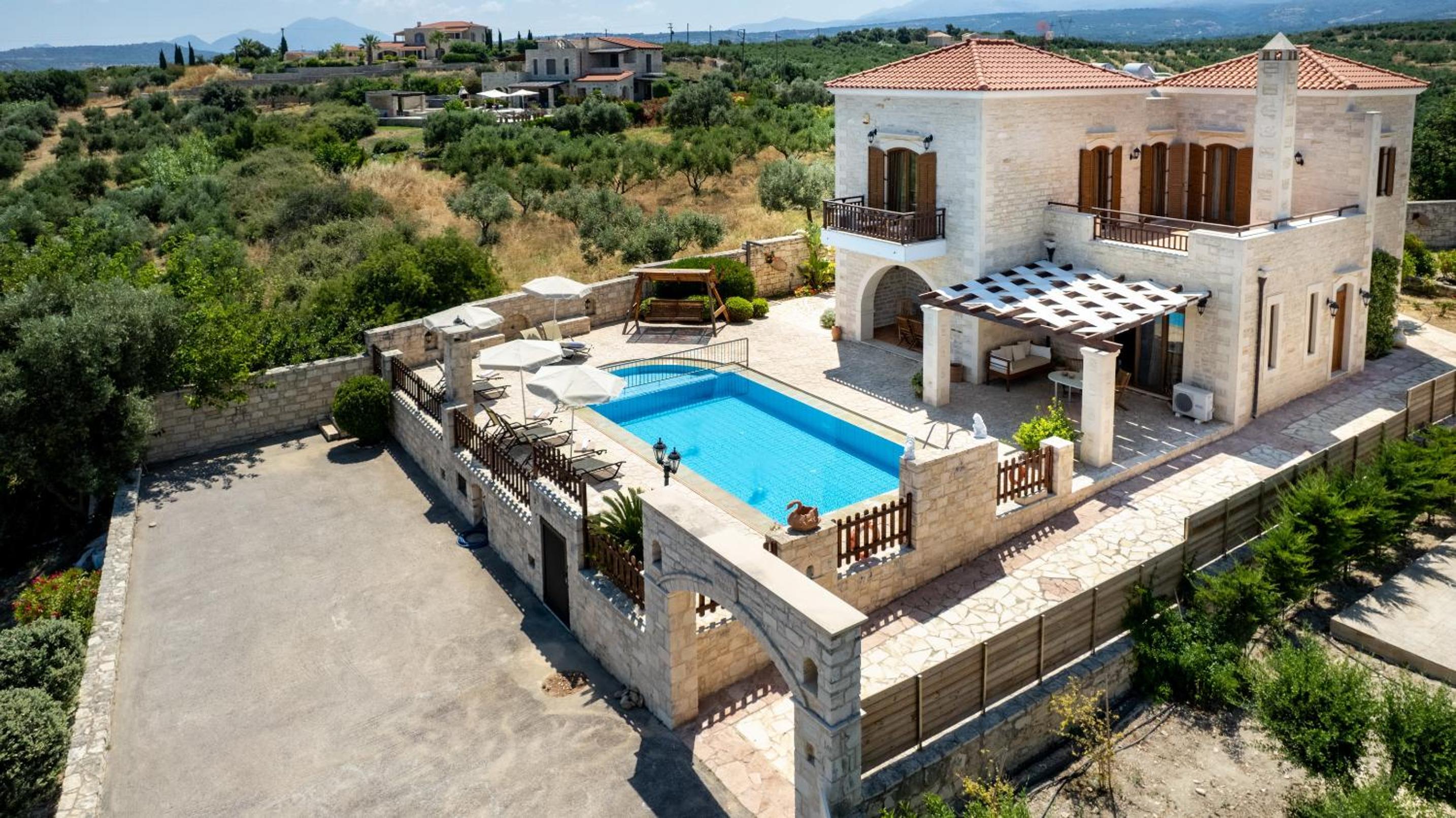 Family-Friendly Villa Erofili with Pool, Childrens Area & BBQ!