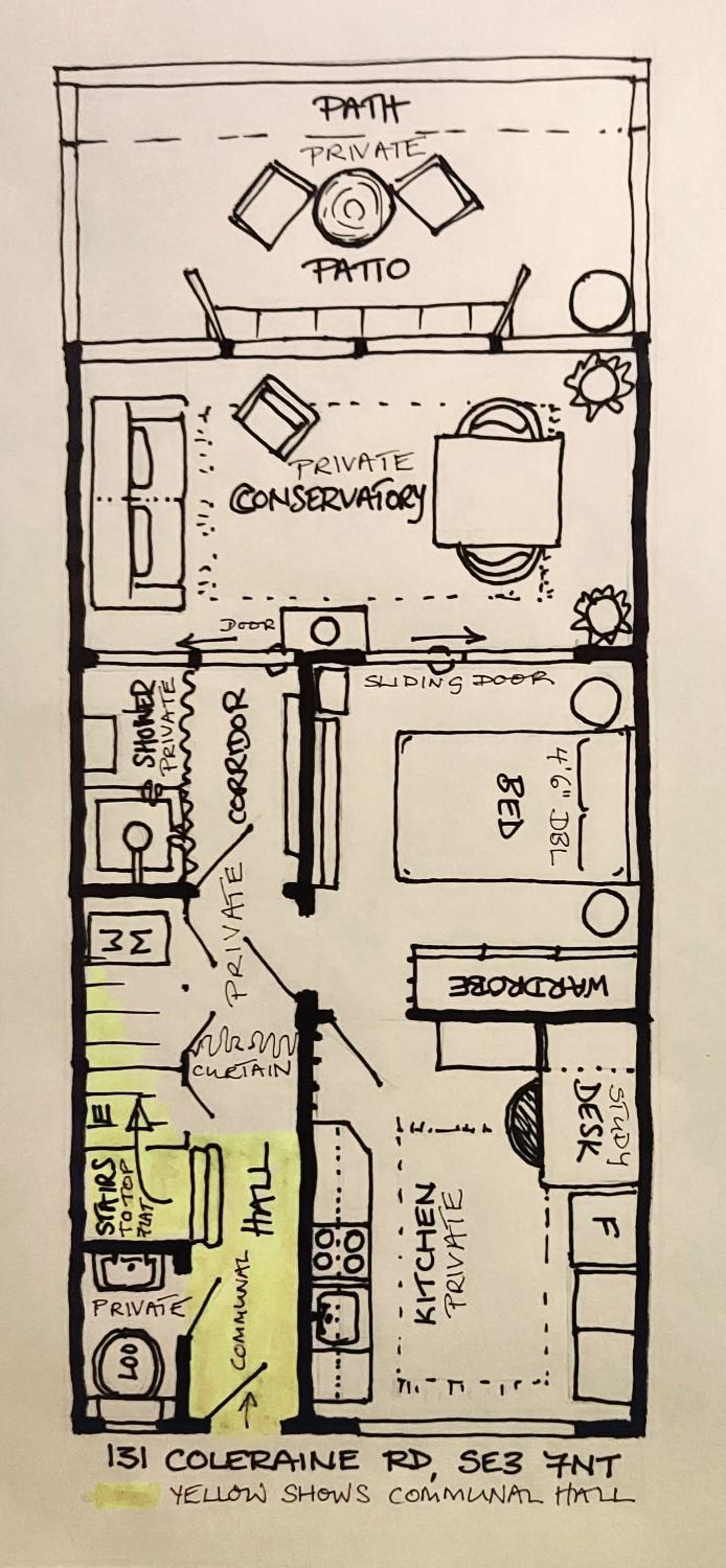 1 Dbl Bed Ground Floor Modern Oriental Flat Greenwich Park