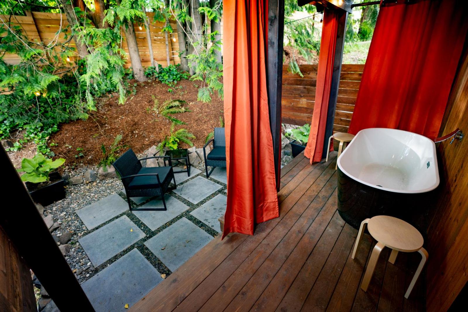 outdoor BBQ area