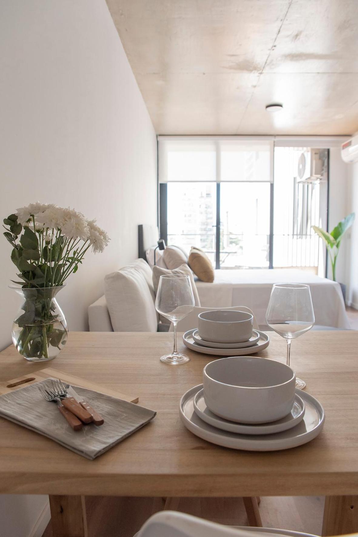 Moderno Monoambiente en Area Palermo A Estrenar Con Balcón y Vista Abierta