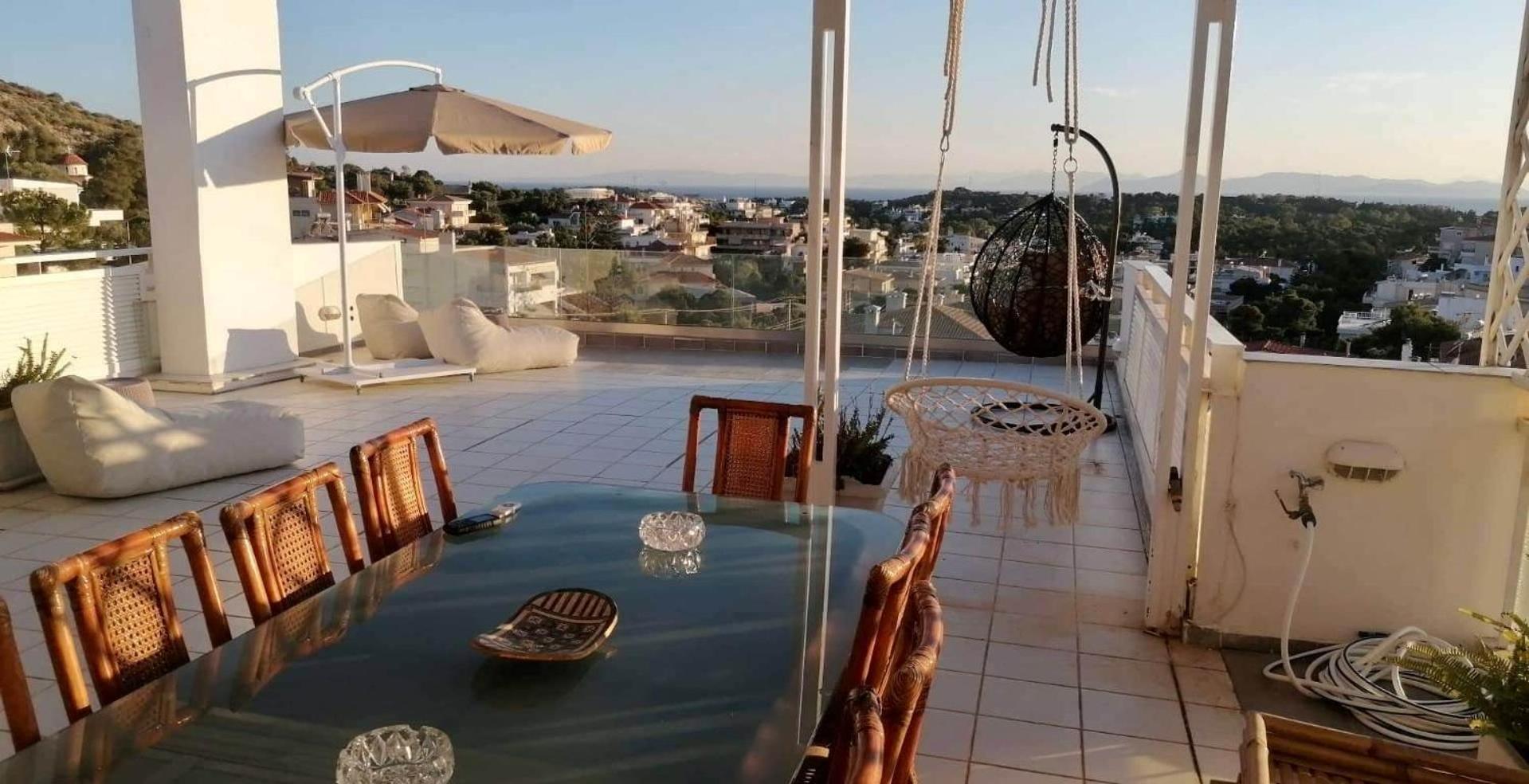 Villasonboard 3 Bed Penthouse Veranda Beach view jacuzzi Vouliagmeni Riviera