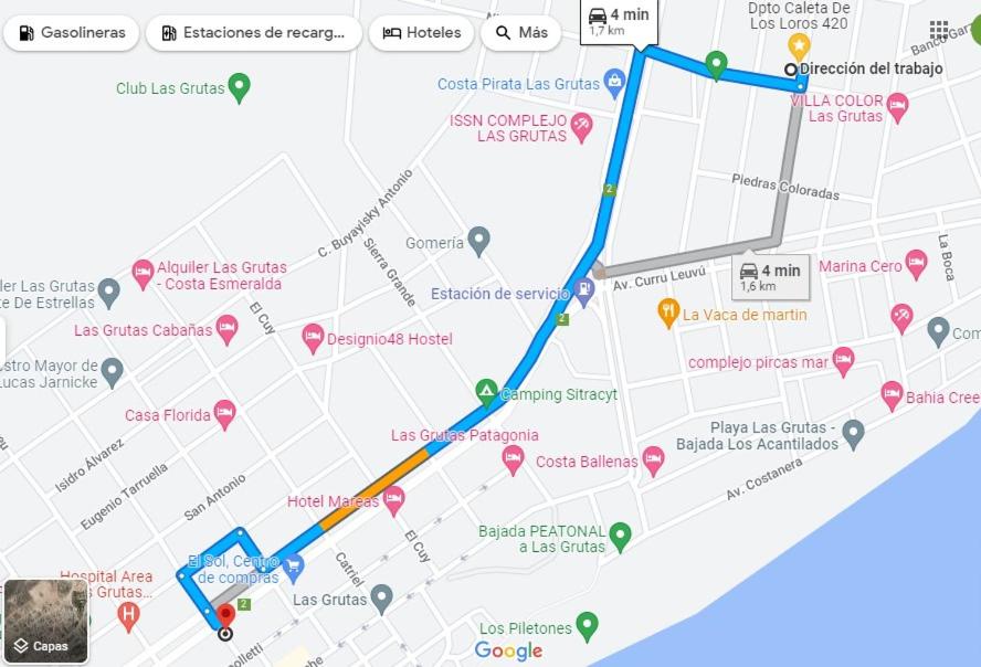Dpto 4 personas en Las Grutas