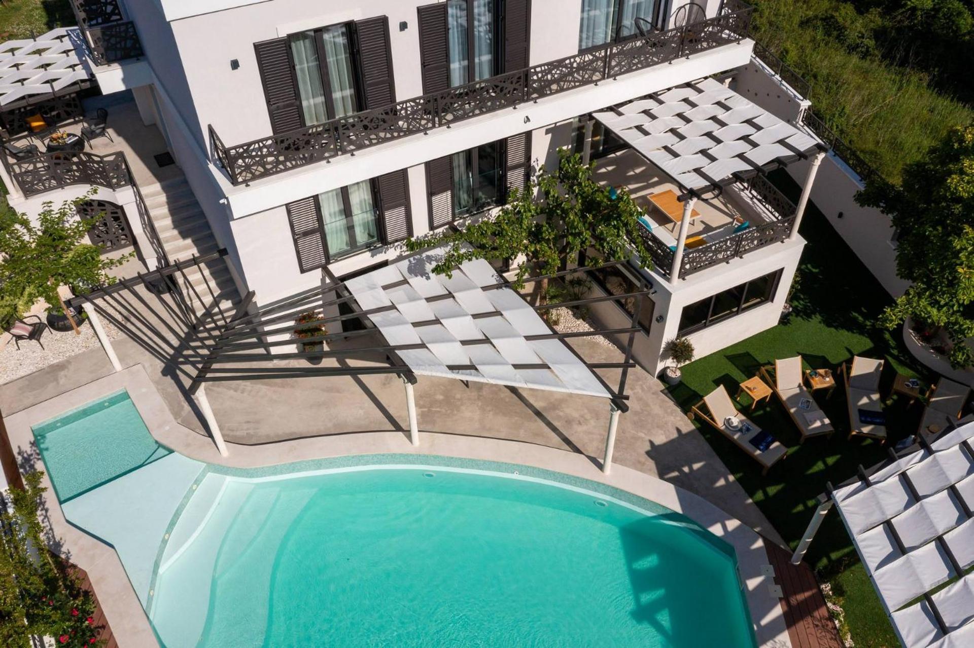 Magnificent Villa Scorpaena with heated swimming p view 4