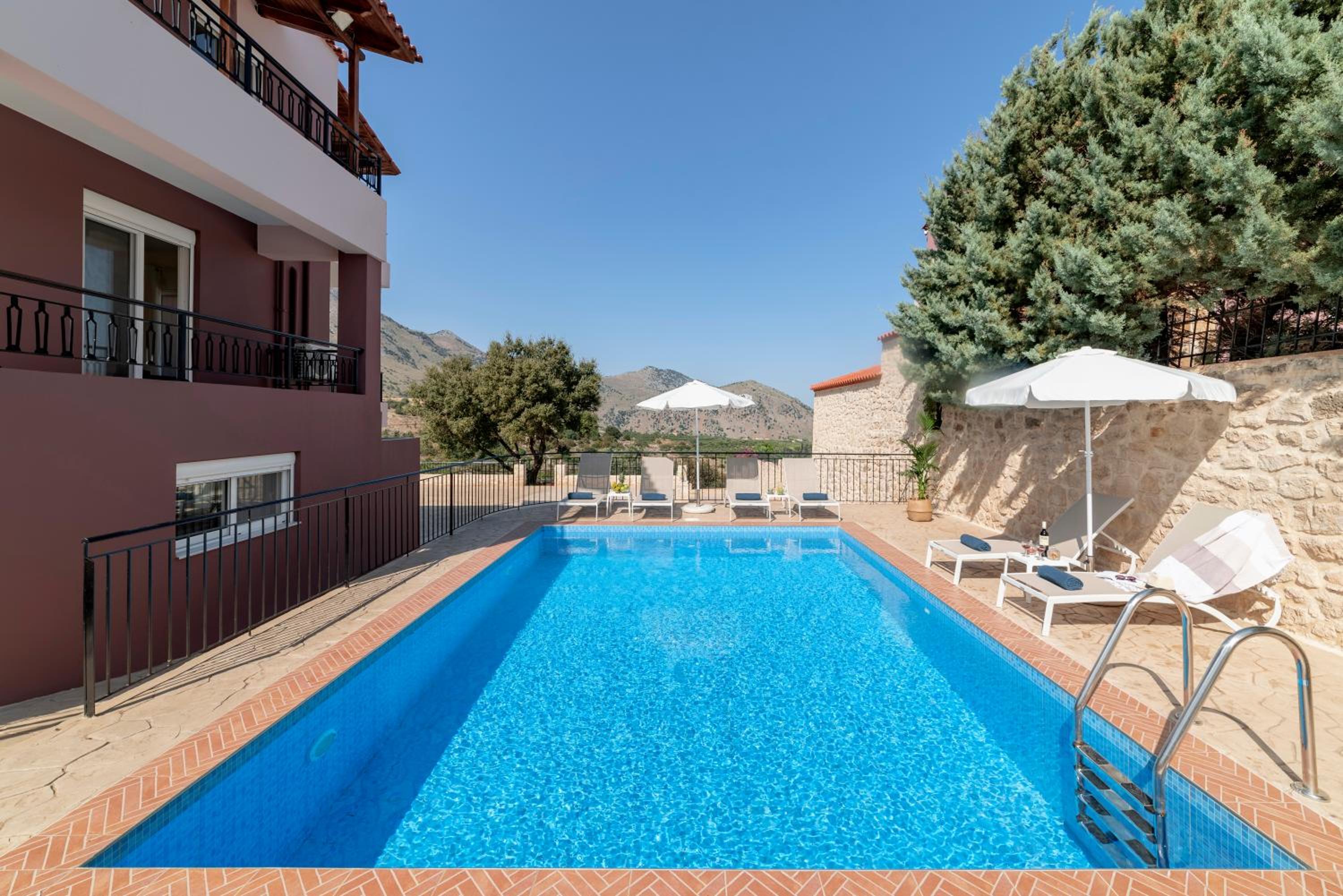 Villa Kermes Heated Pool view 3