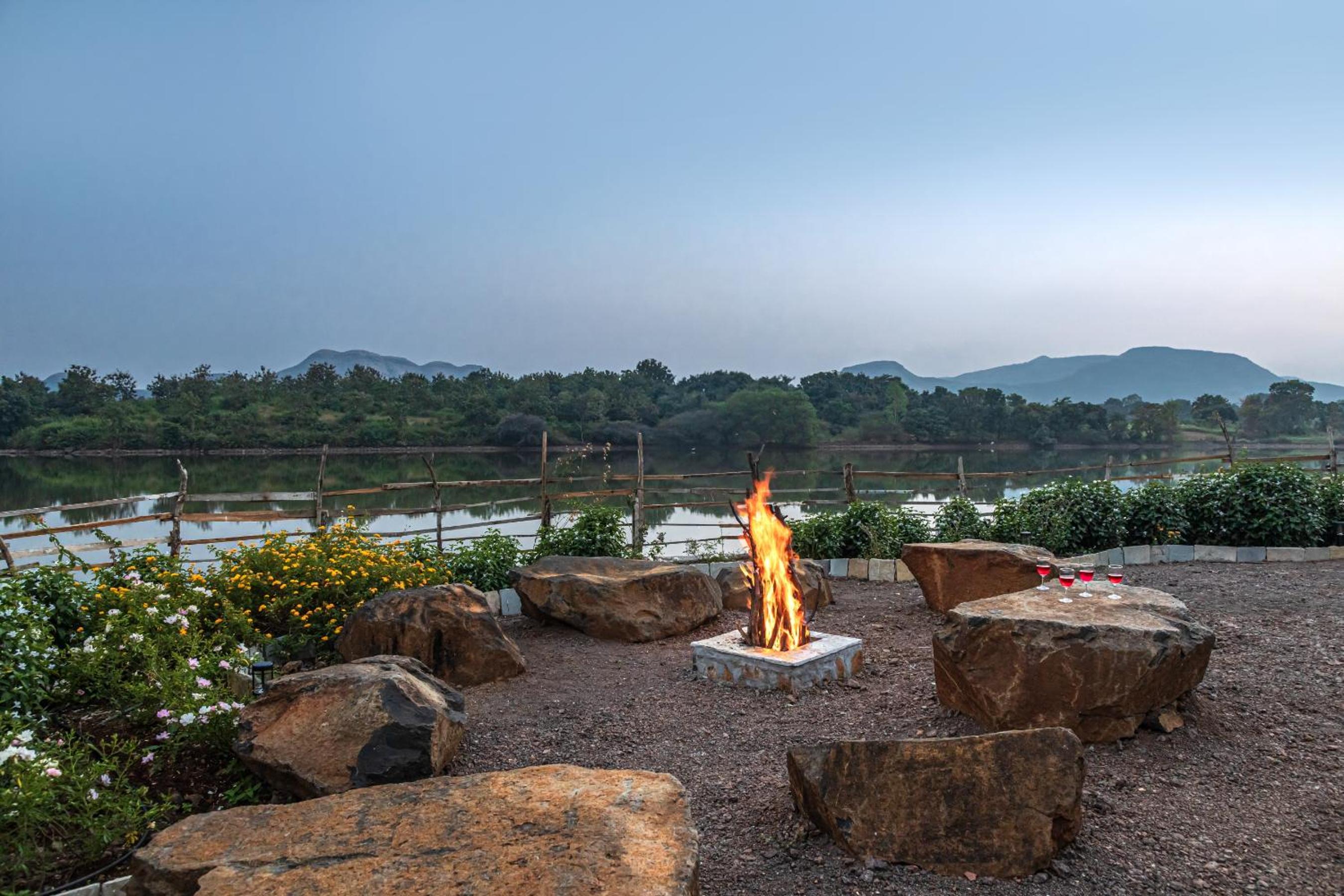 SaffronStays Lake House Bouganvillea, Nashik -villa with great lake views and patio dining view 4