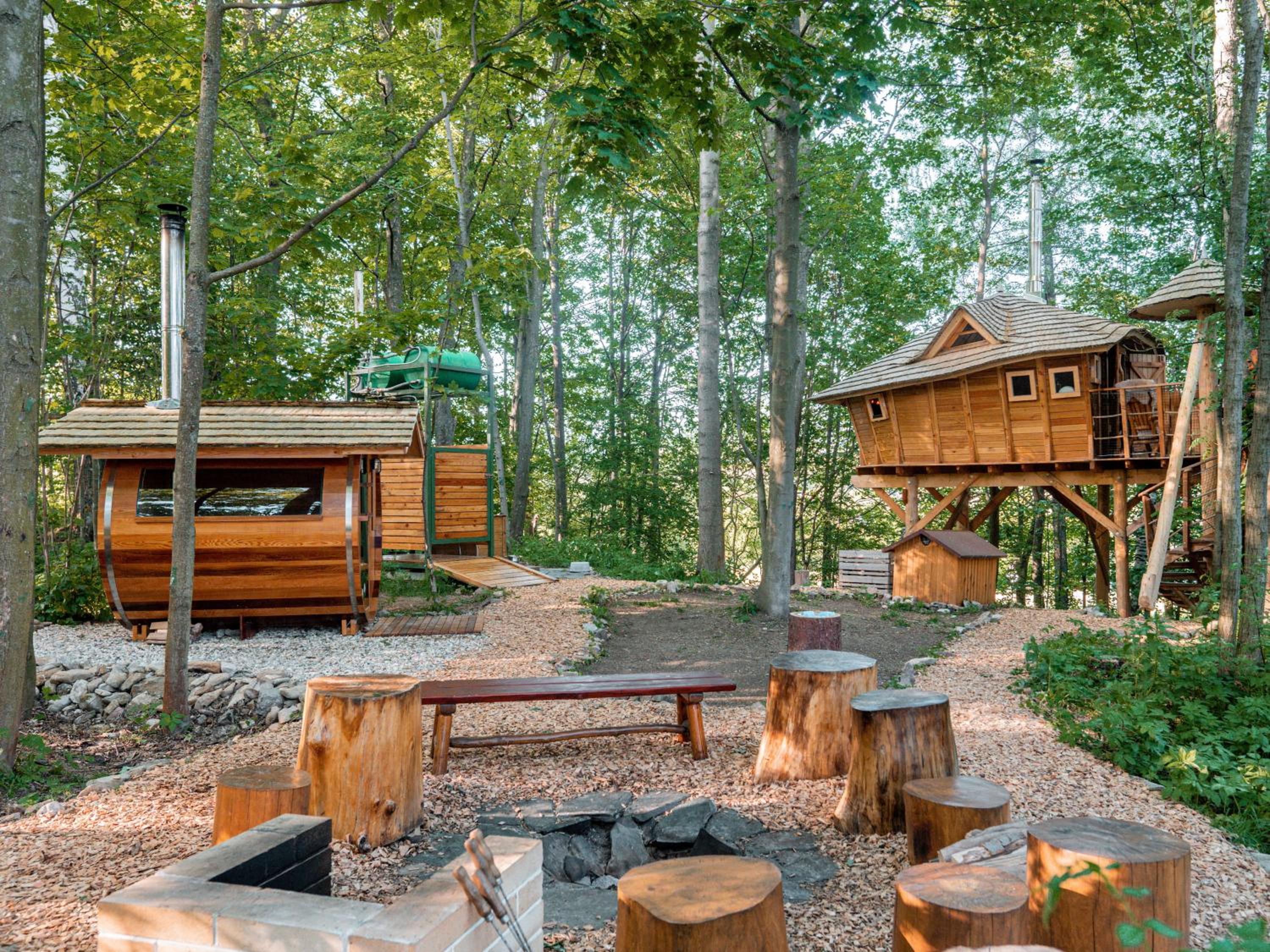 Treehous Sněžník s wellness view 2