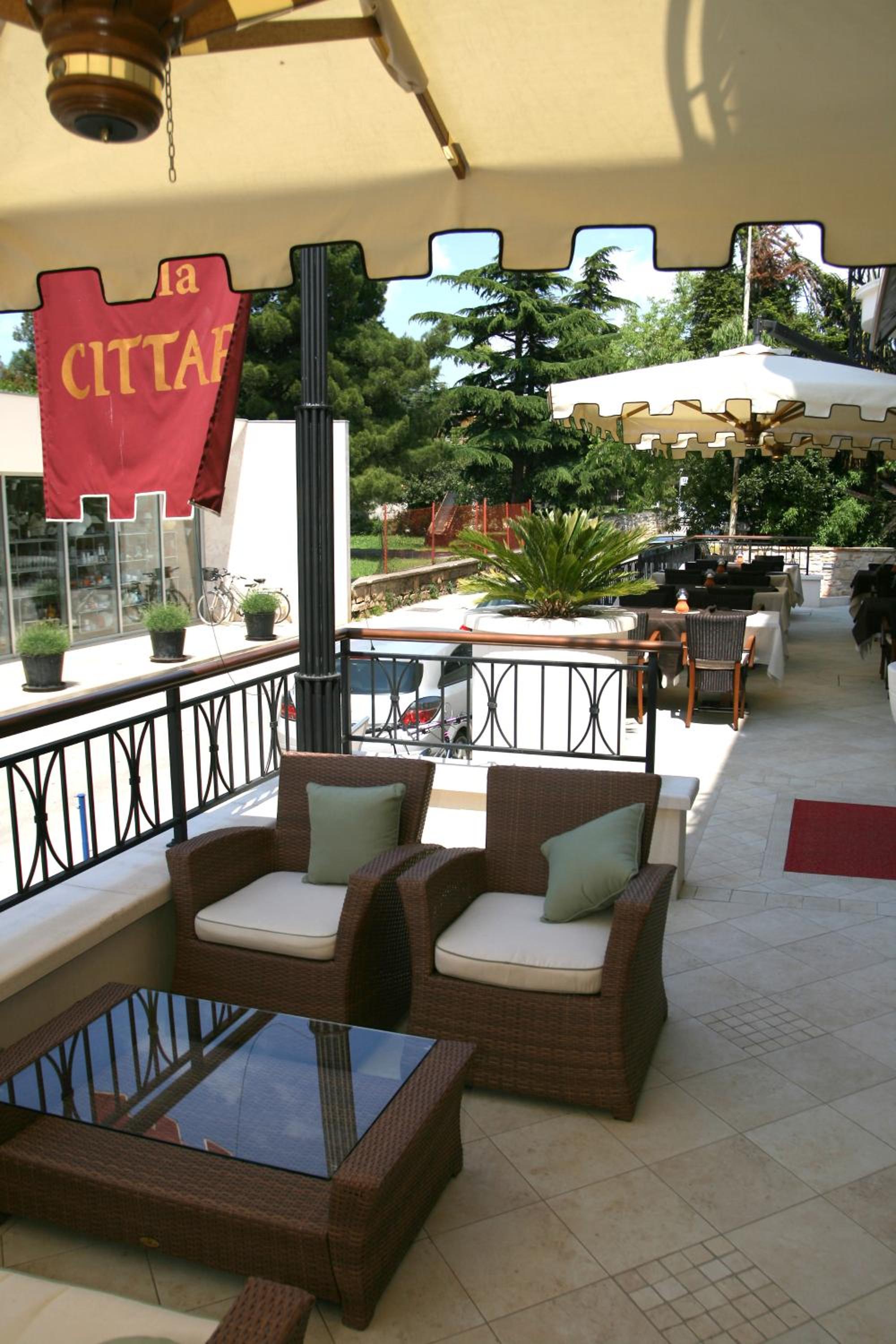 outdoor BBQ area