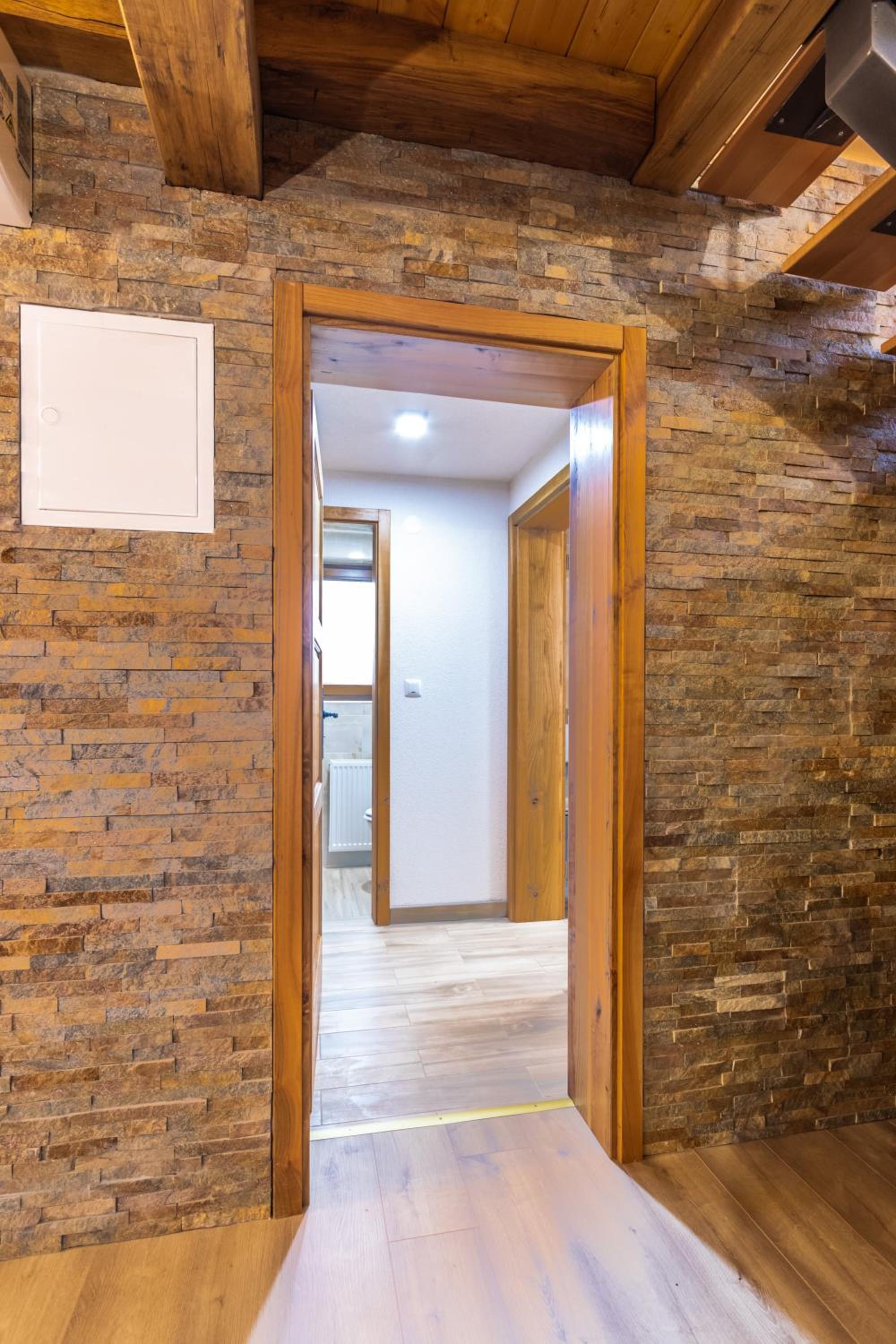 Apartment Stone and Wood