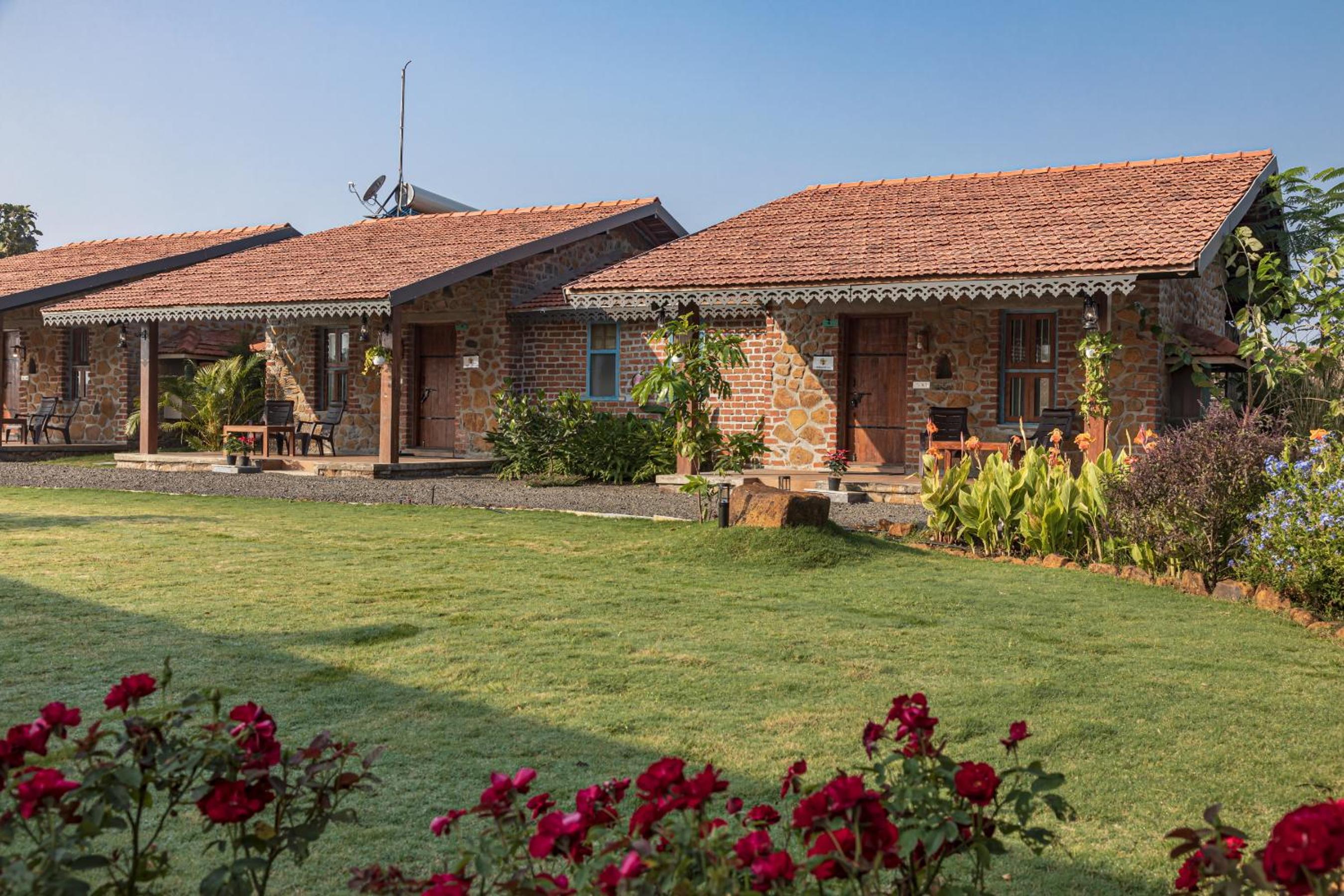 SaffronStays Lake House Marigold - 4 individual cottages with plunge pools near Sula Vineyard, Nashik view 2