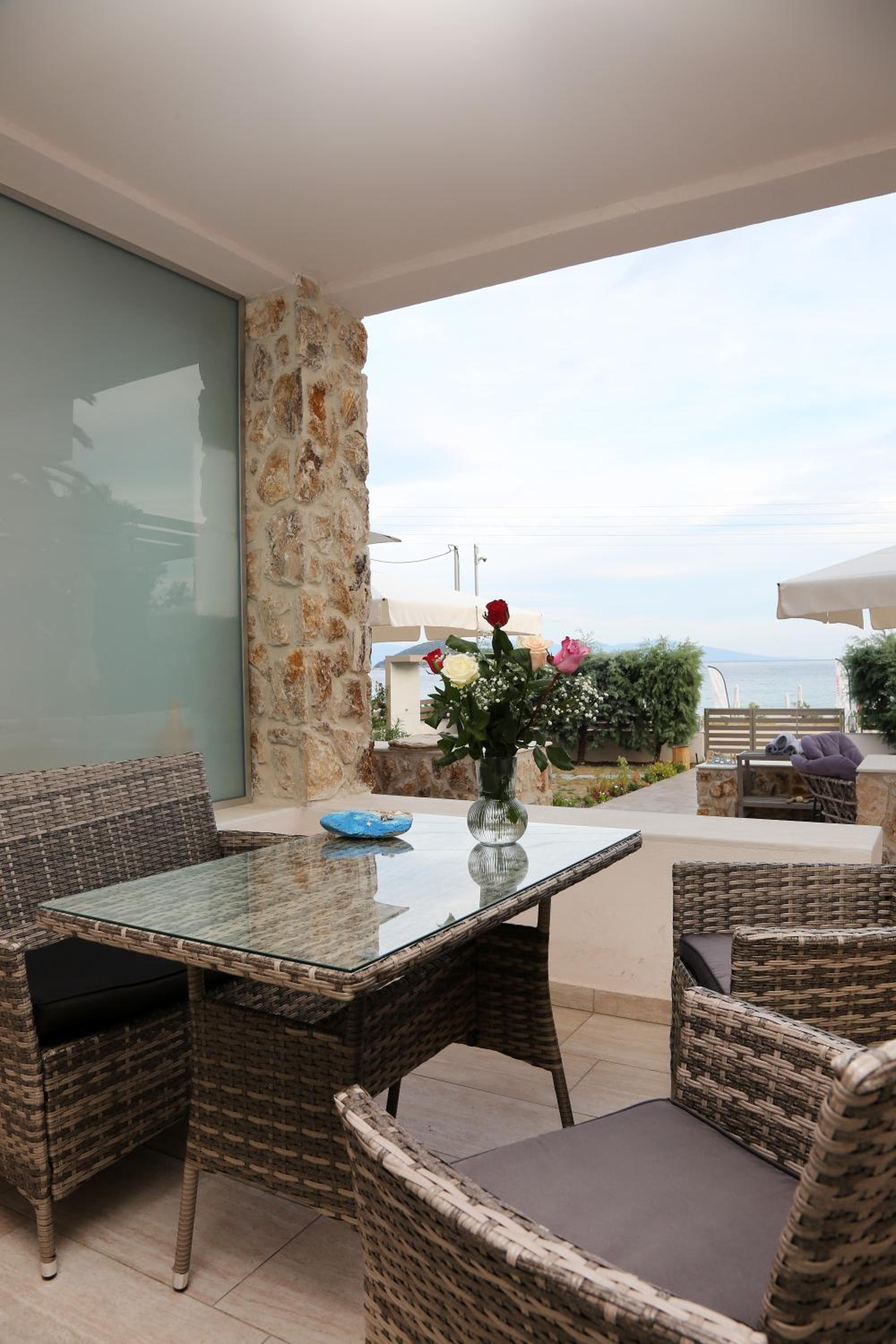 outdoor BBQ area