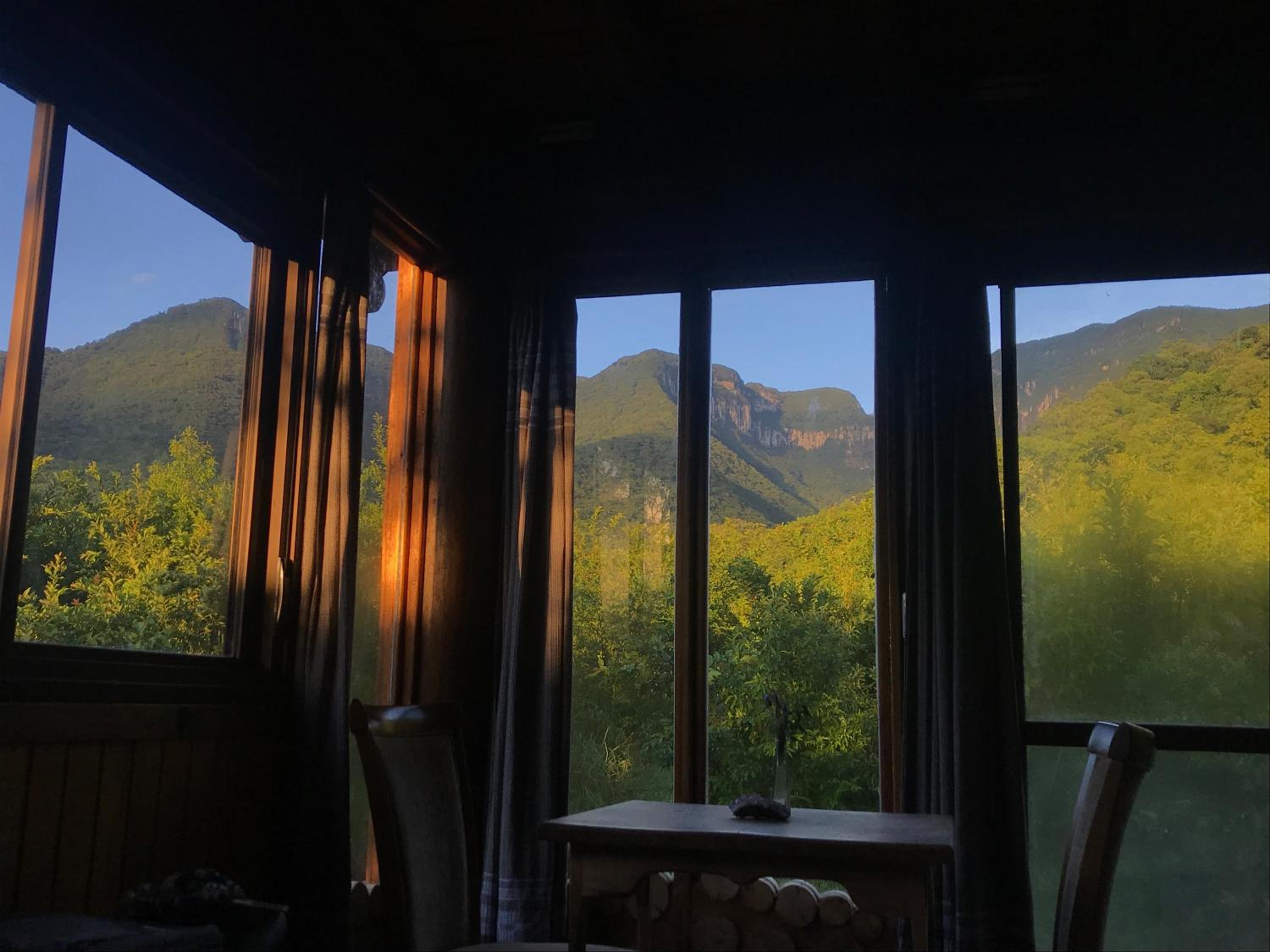 Cabana com vista para o canyon