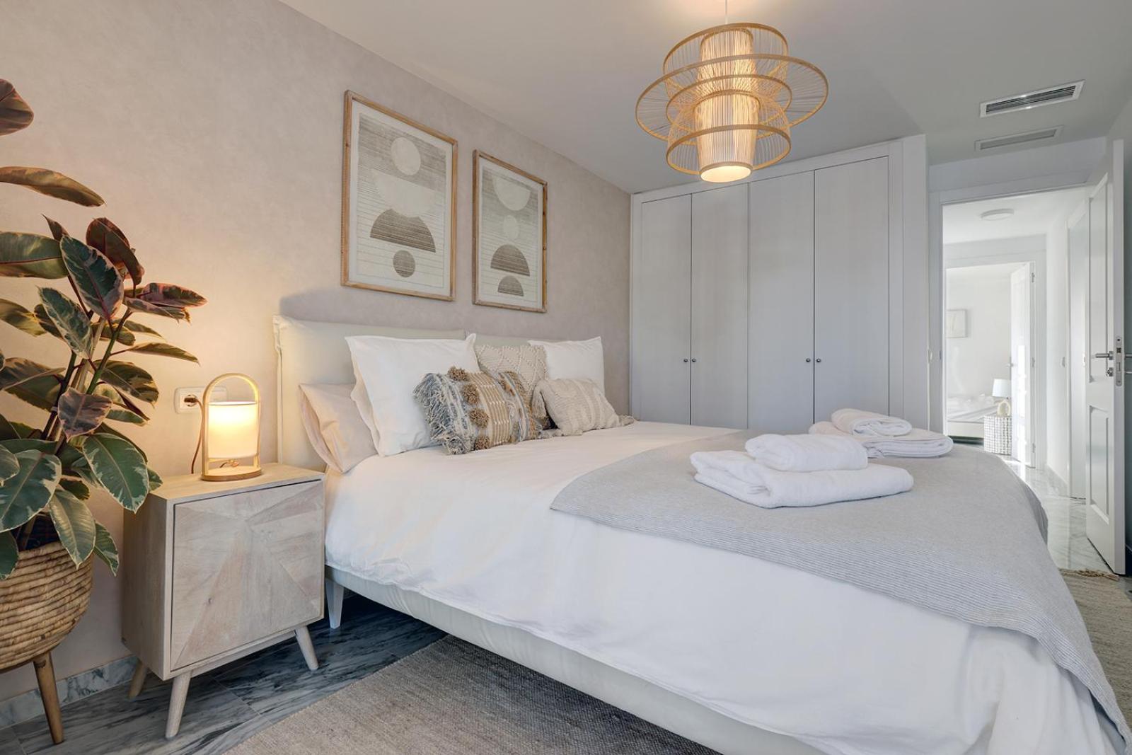 Bright Nordic style penthouse in beachside resort