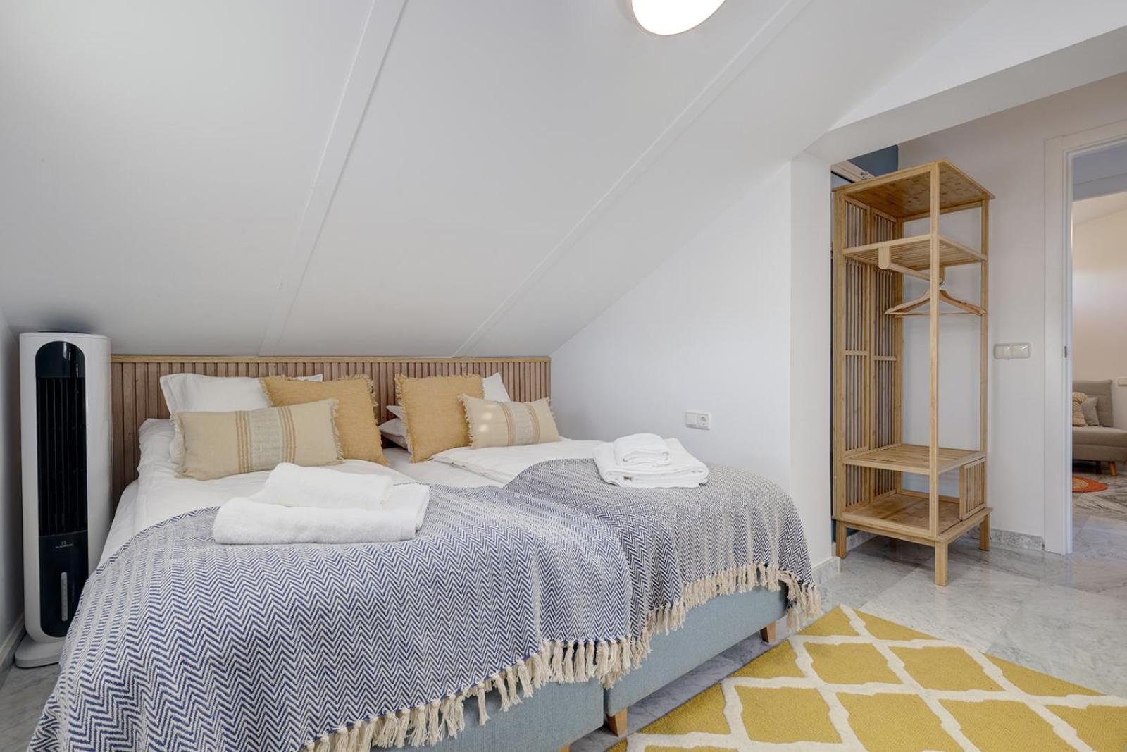 Bright Nordic style penthouse in beachside resort