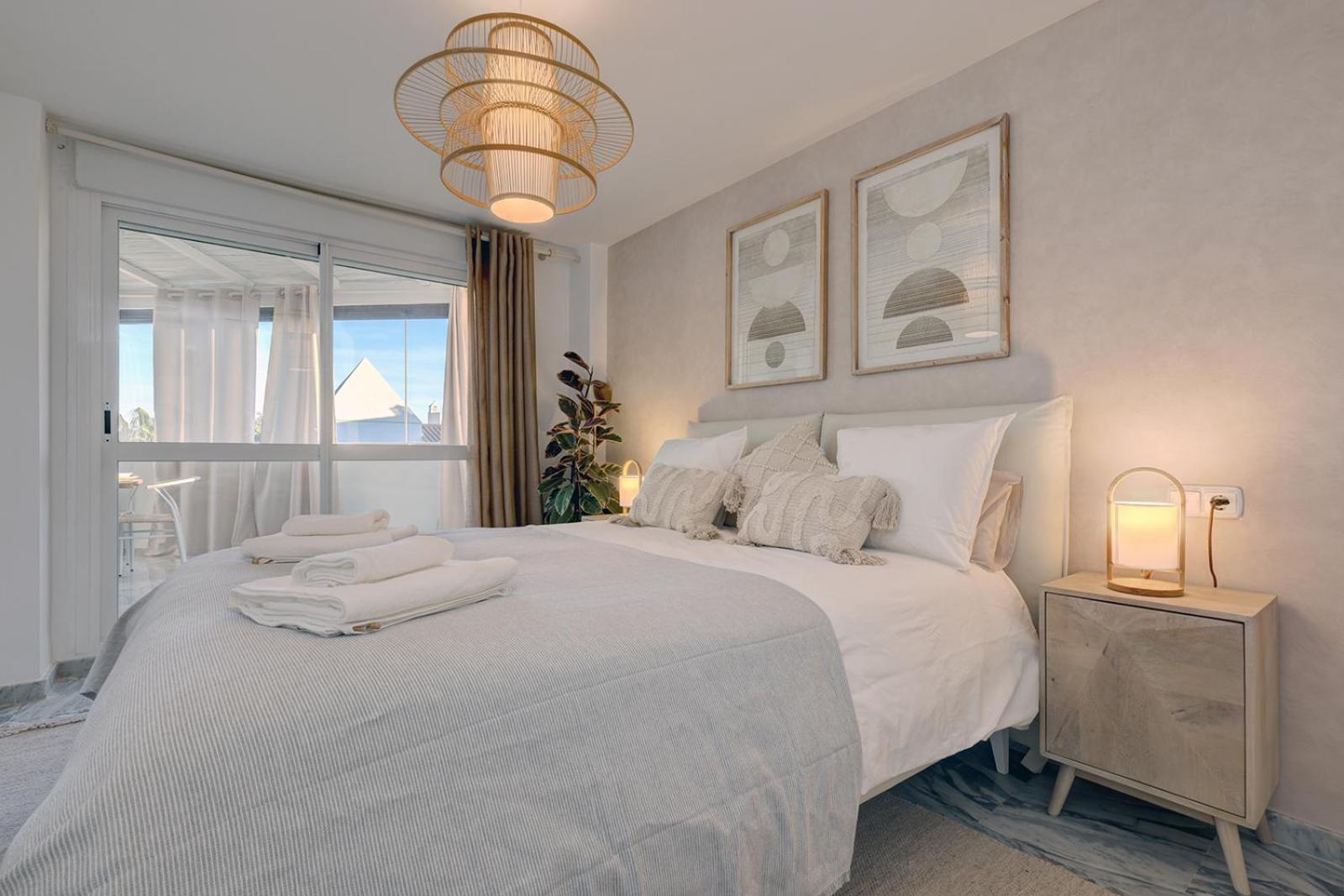 Bright Nordic style penthouse in beachside resort