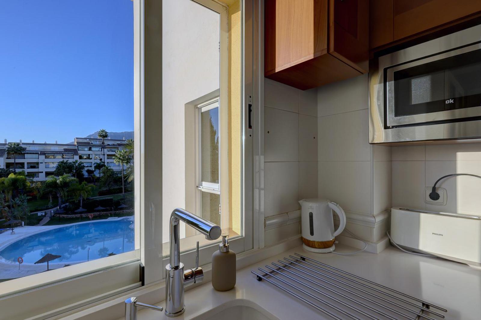 Bright Nordic style penthouse in beachside resort