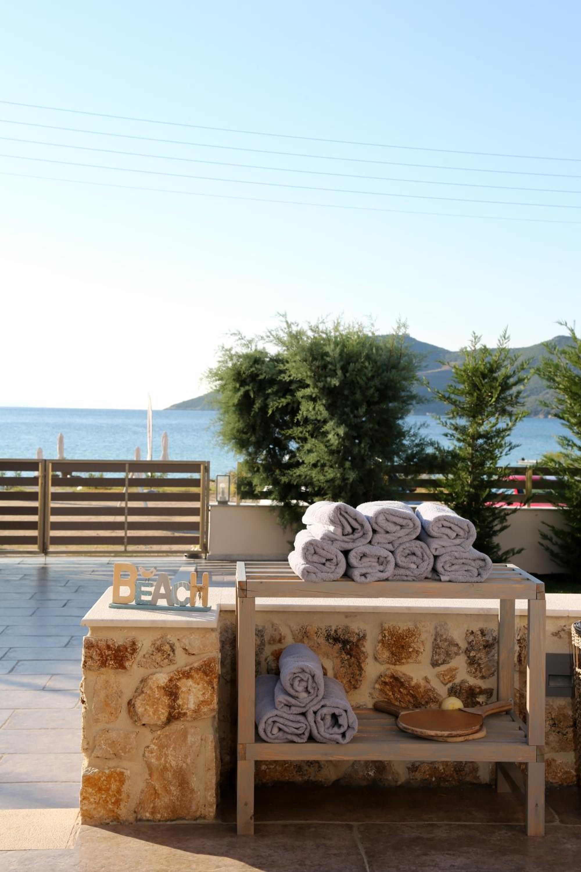outdoor BBQ area
