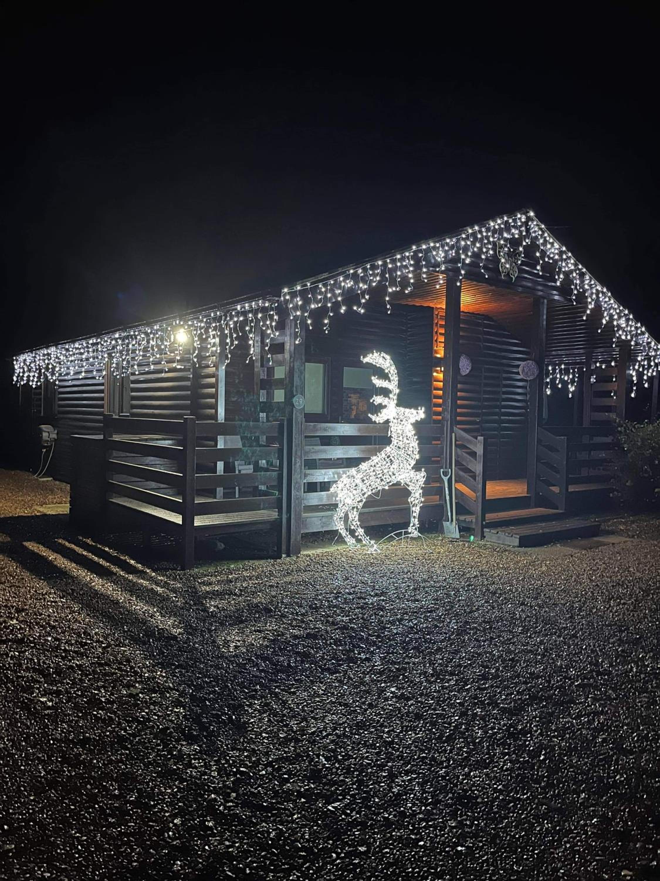 Cheerful 3-bedroom cabin with hot tub view 5