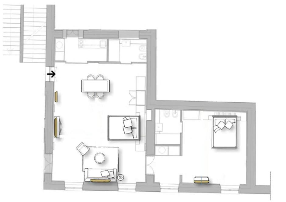 Croce Apartments en Rome — hotel room