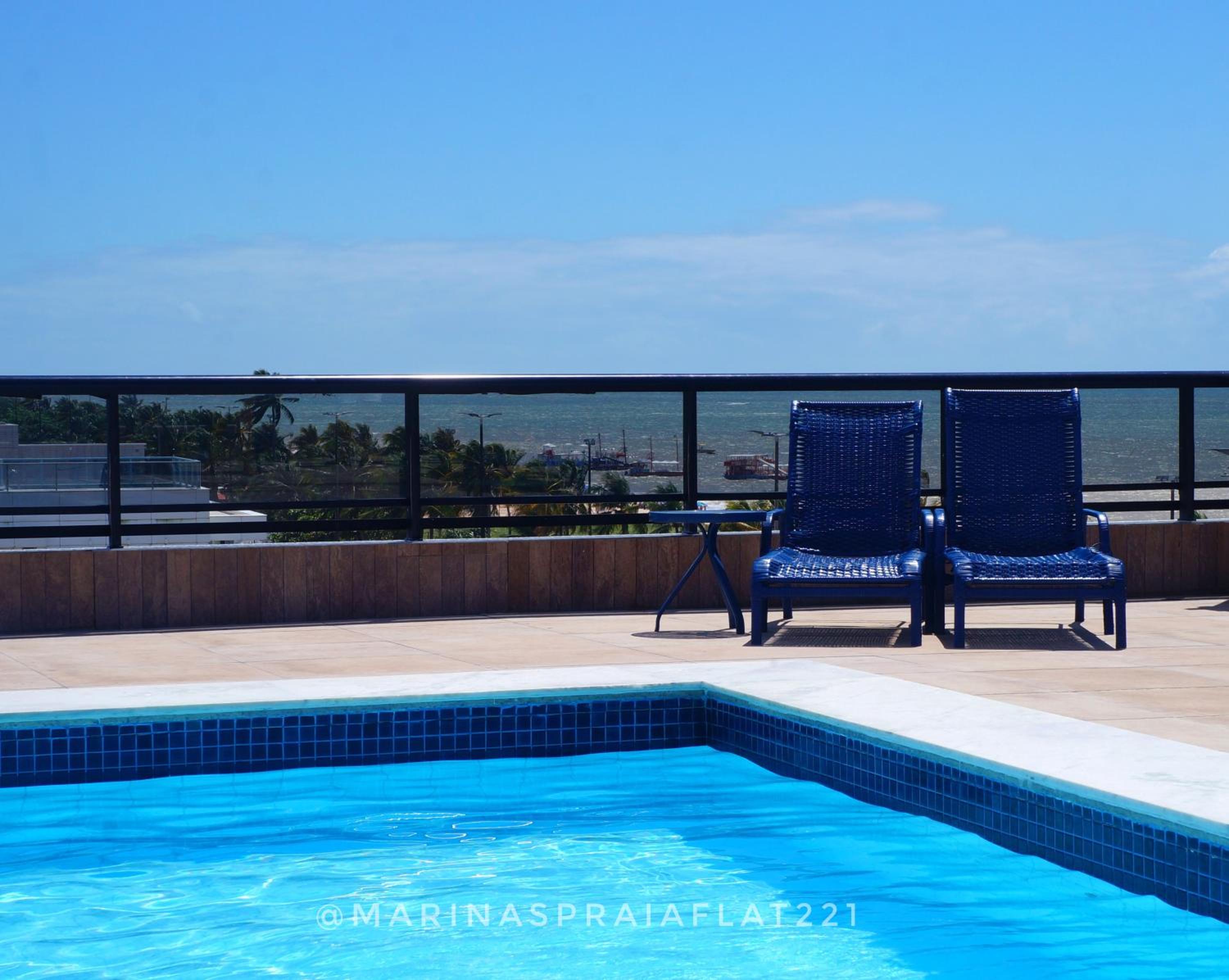 Marinas Praia Flat 221, Cabo Branco, Busto de Tamandaré, prédio frente mar