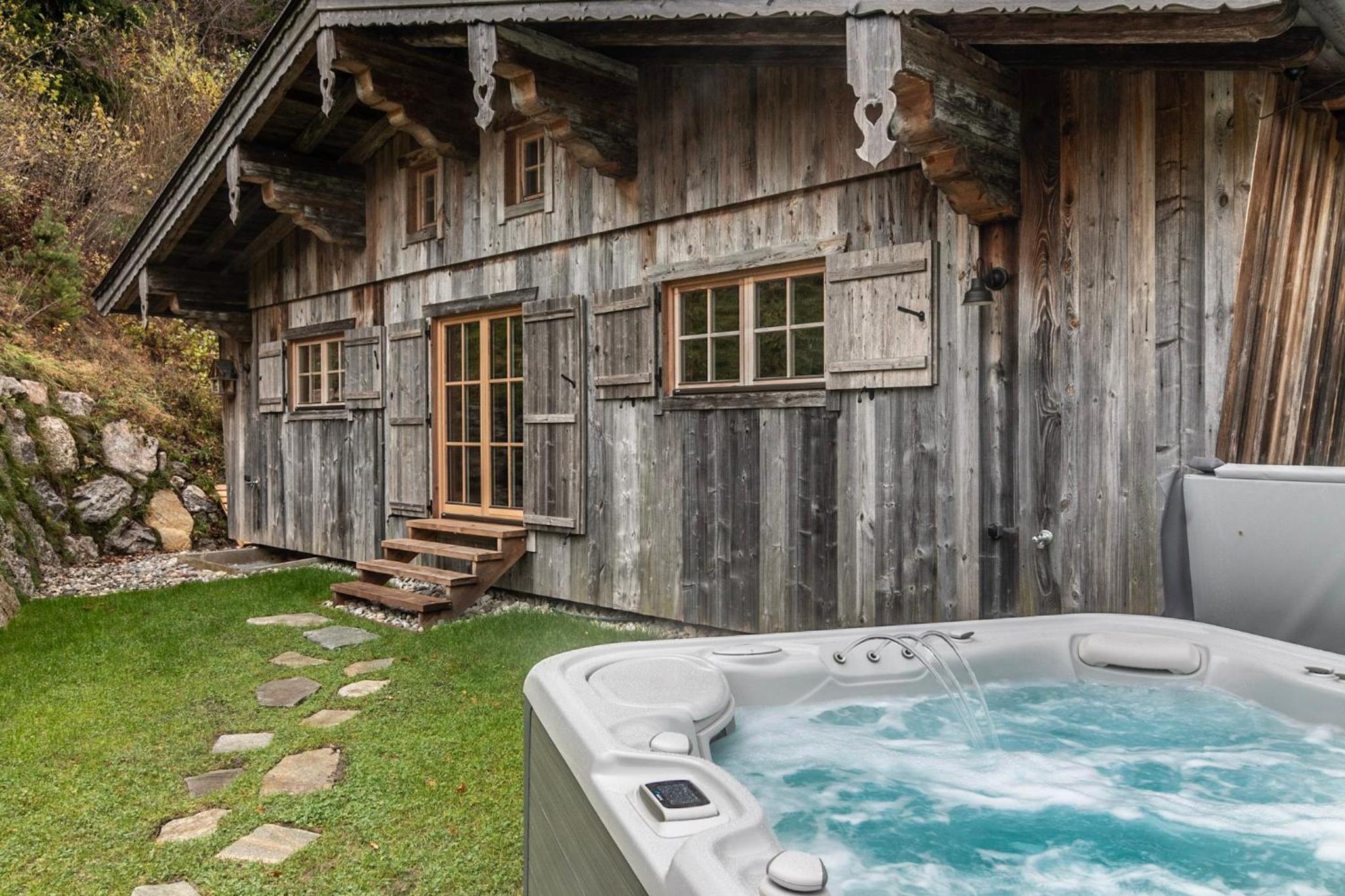 ChaletWK - Luxury old wood mountain chalet in a sunny secluded location with gym, sauna & whirlpool