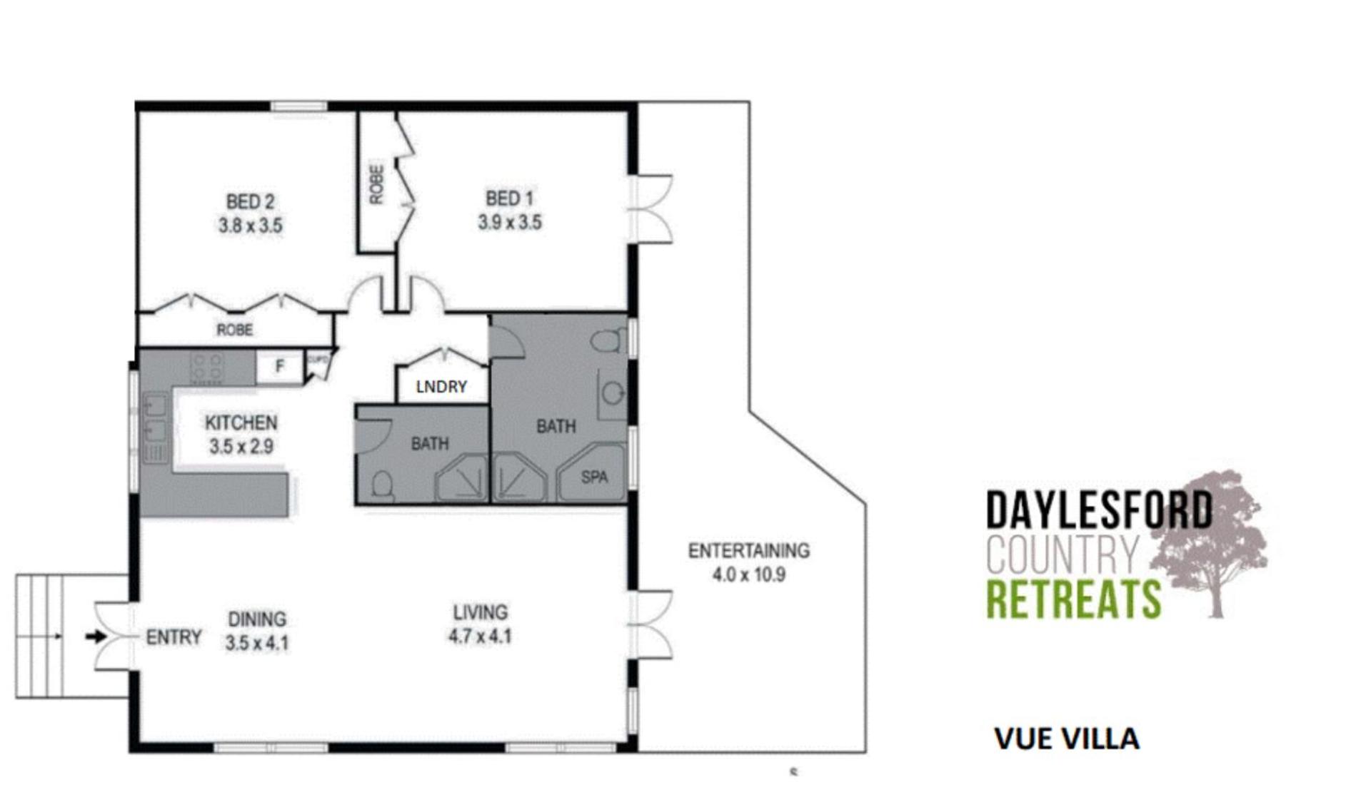 Vue Lake Daylesford Villa