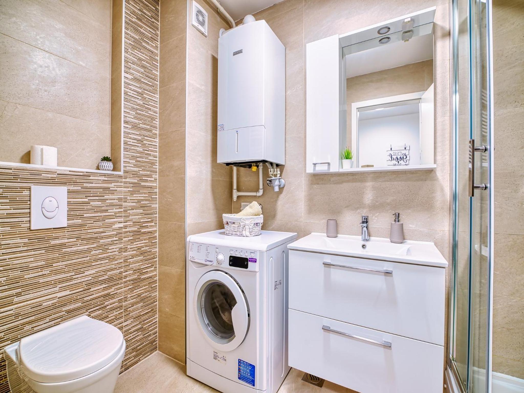 Apartman Malmar One en Zagreb — bathroom