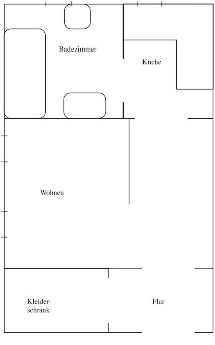 Kleines Apartment in Mönchengladbach-Neuwerk