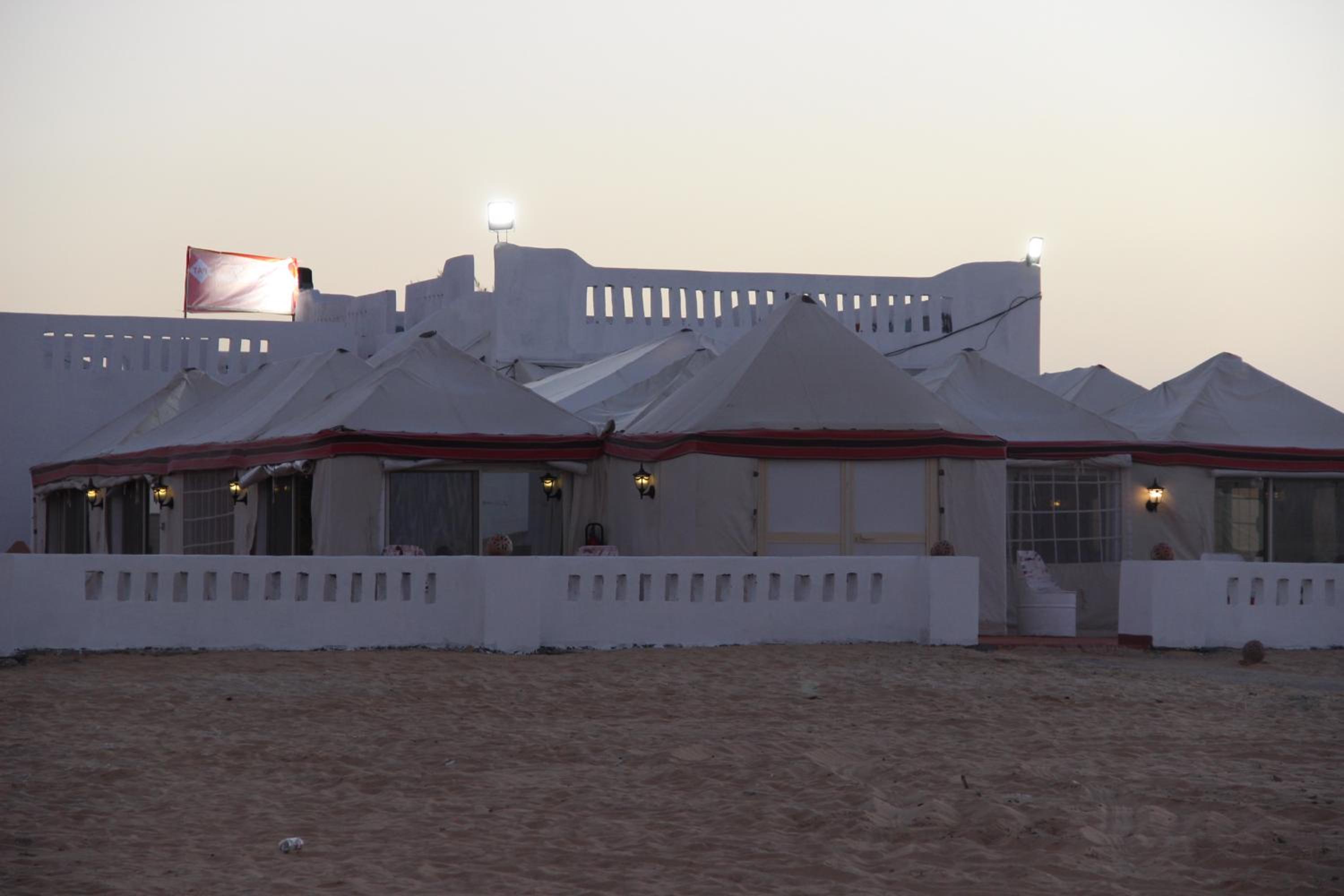 Shahrazad Camp in white desert, Egypt view 2