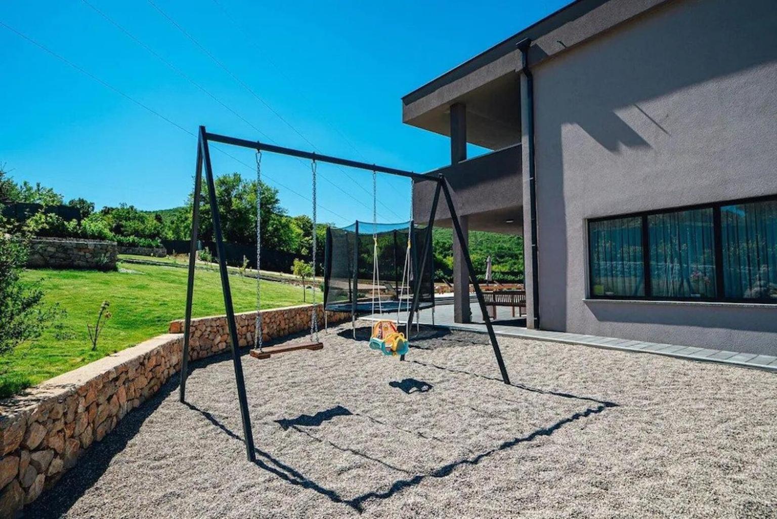 Villa Viktoria with private pool, barbecue, gym, children's playground view 3