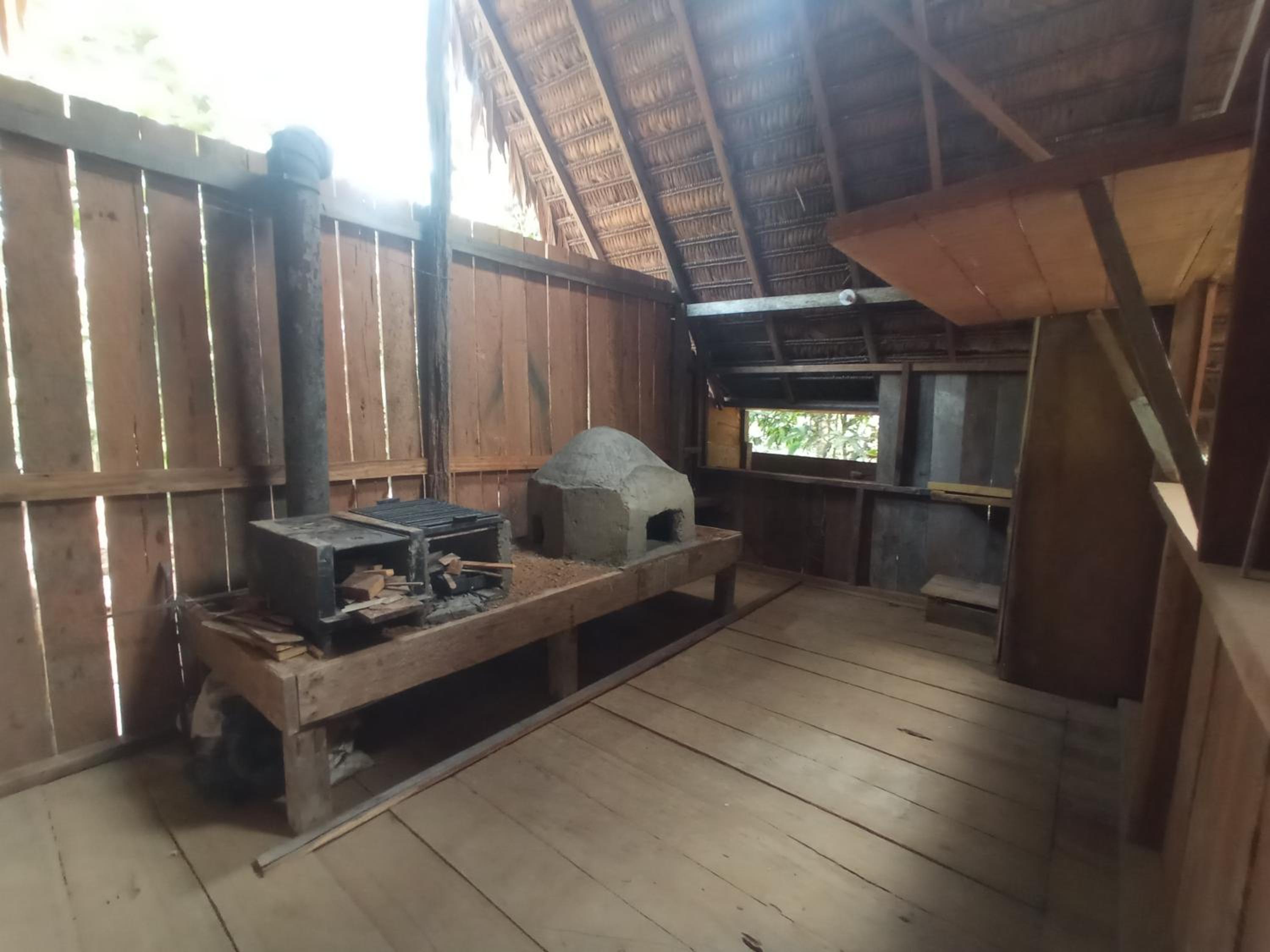 outdoor BBQ area
